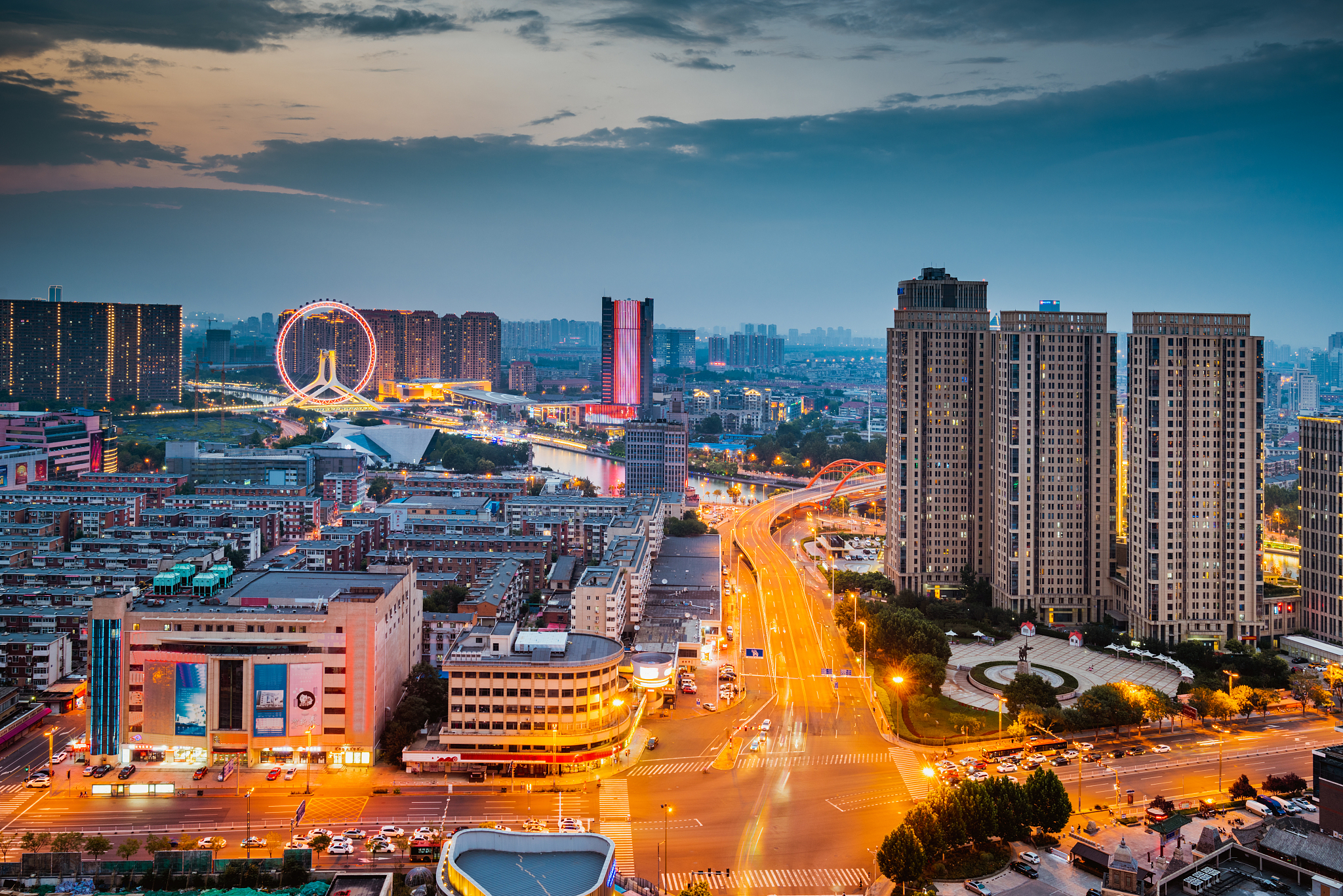 viaduct and highway in shanghai