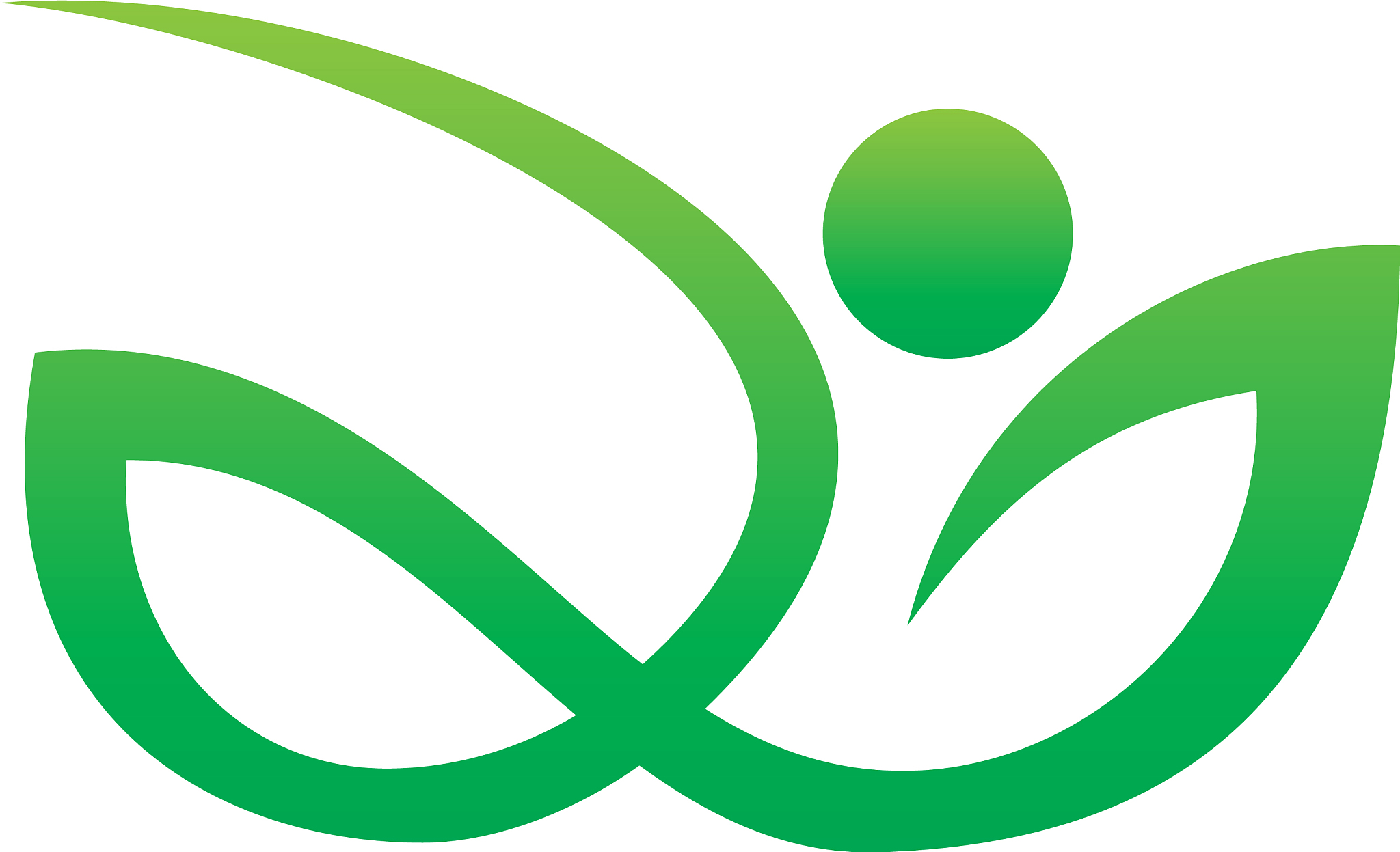 abstract leaf human eco nature logo