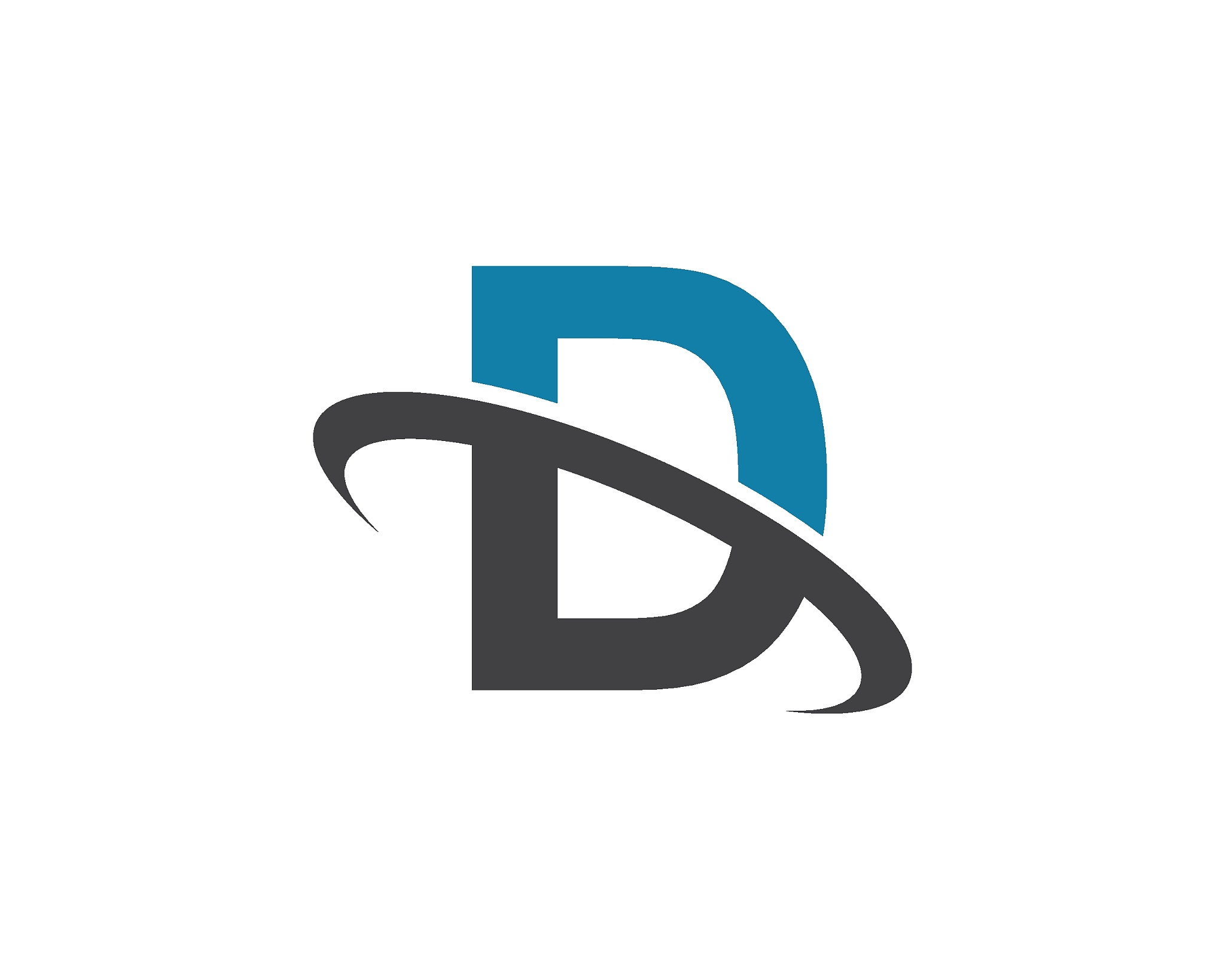 d letter icon design vector