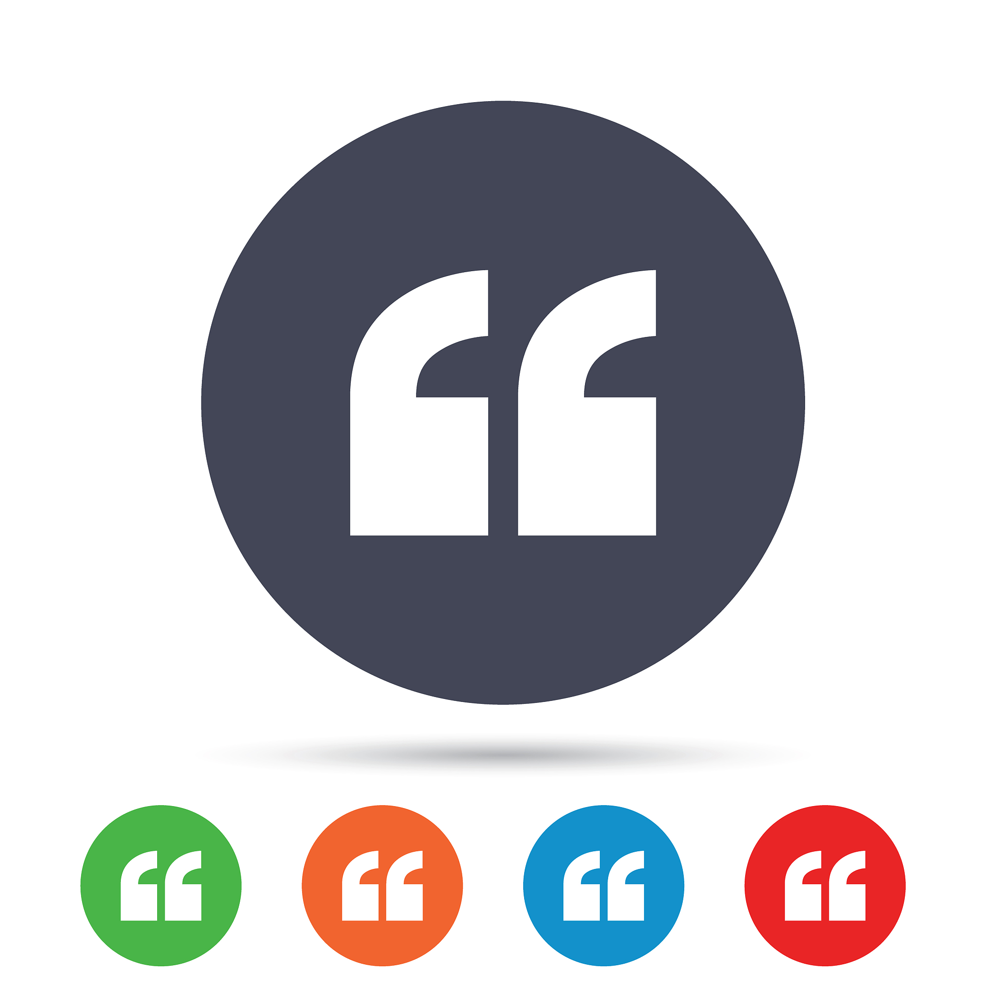 quote sign icon quotation mark symbol