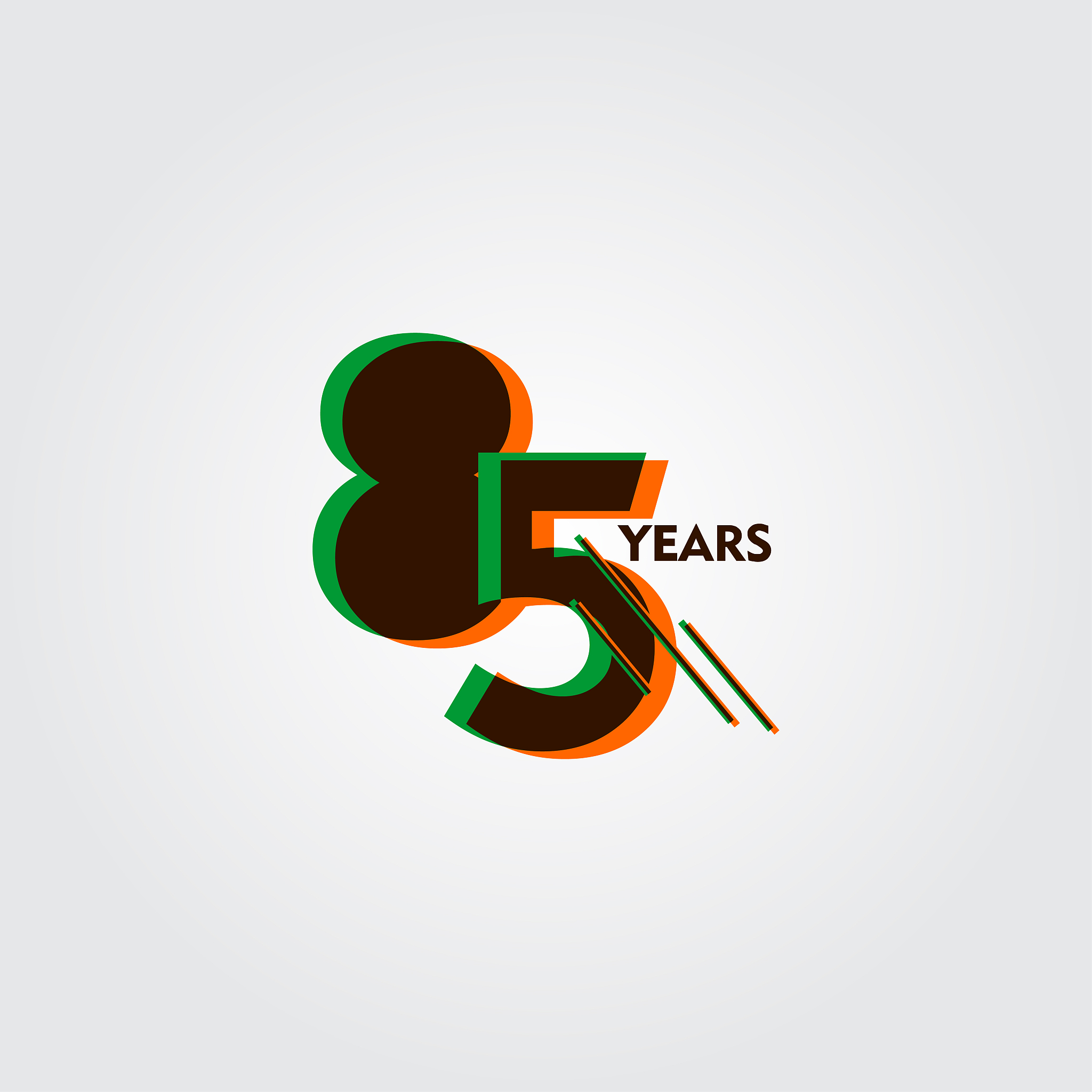 85 years anniversary celebration vector template design illustra