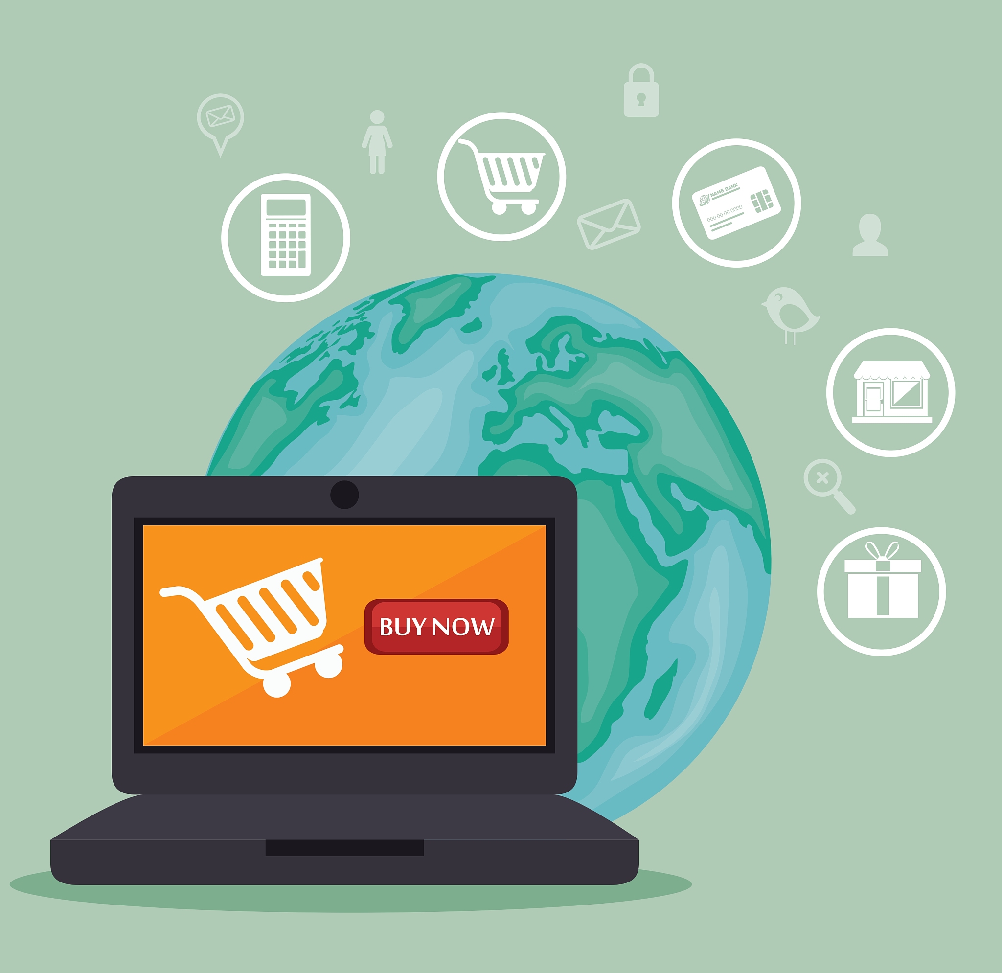 web shopping ecommerce online icon