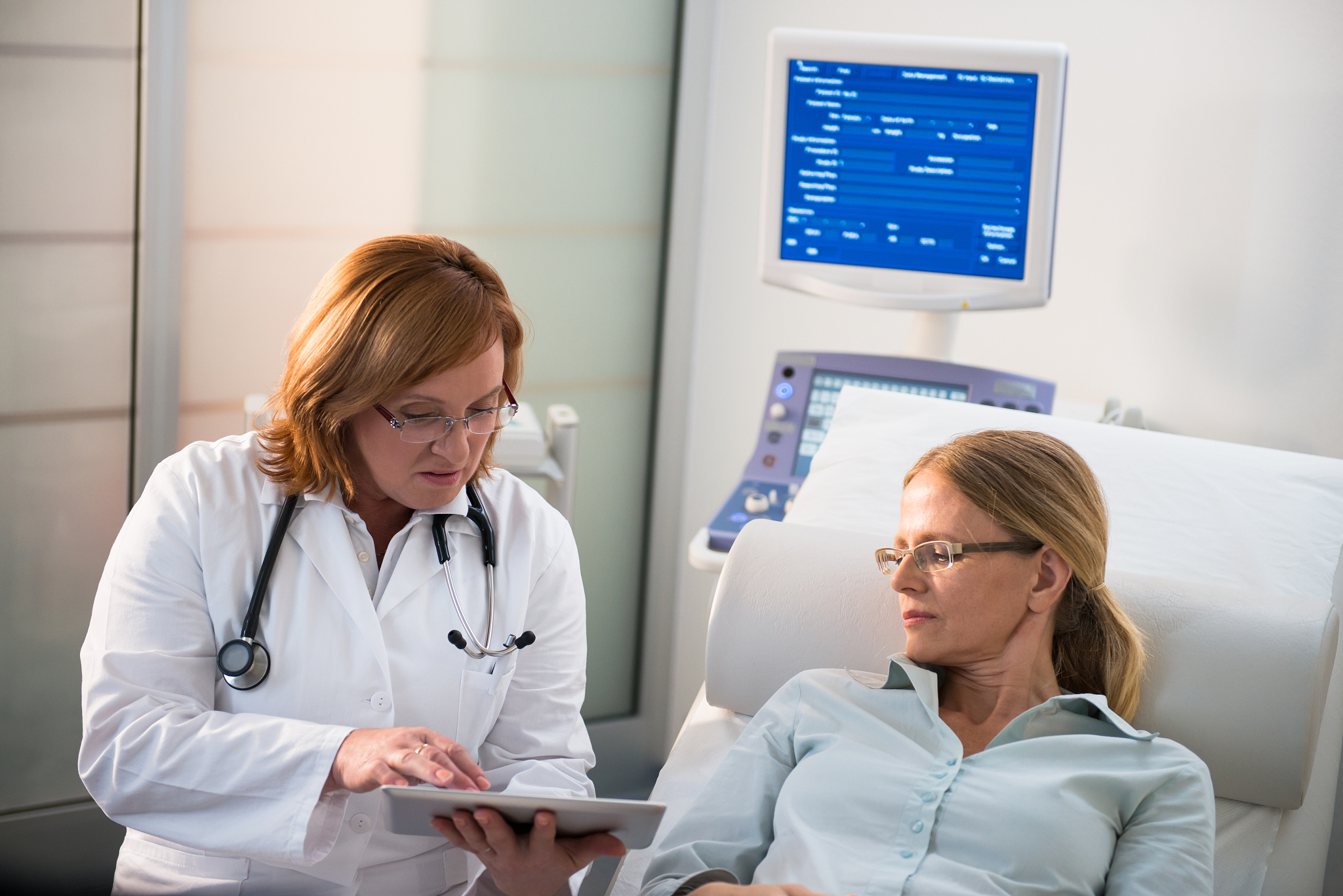 doctor with patient