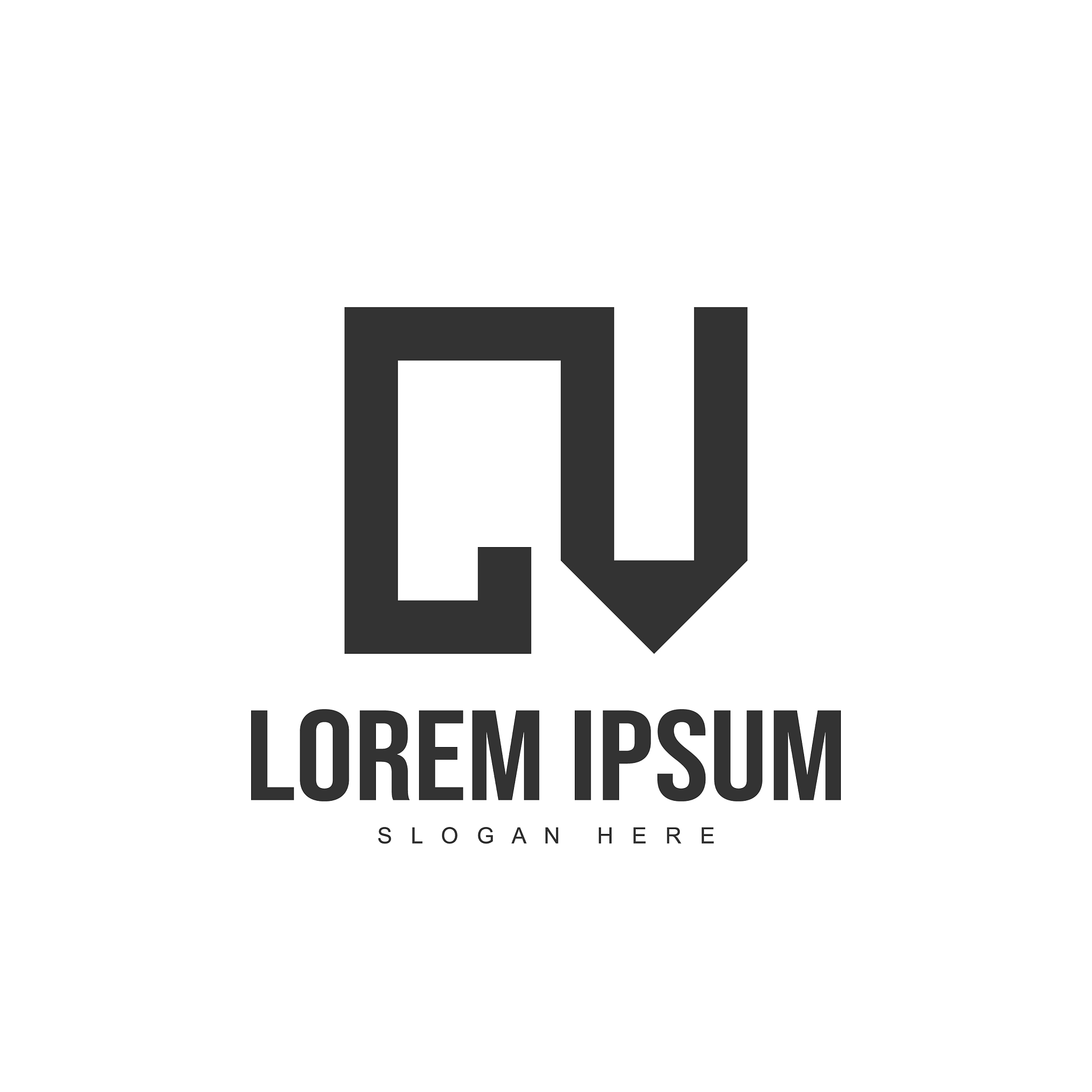 cv letter logo design initial letter logo template