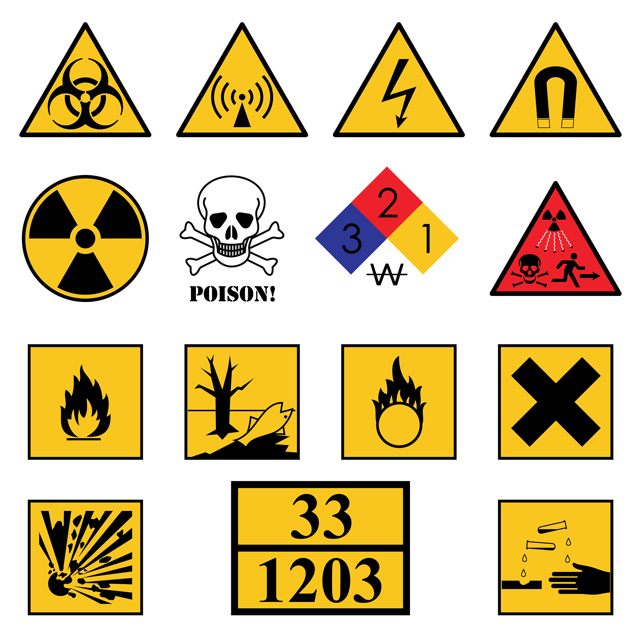 列举危险化学品的种类及影响危险化学品的主要因素。