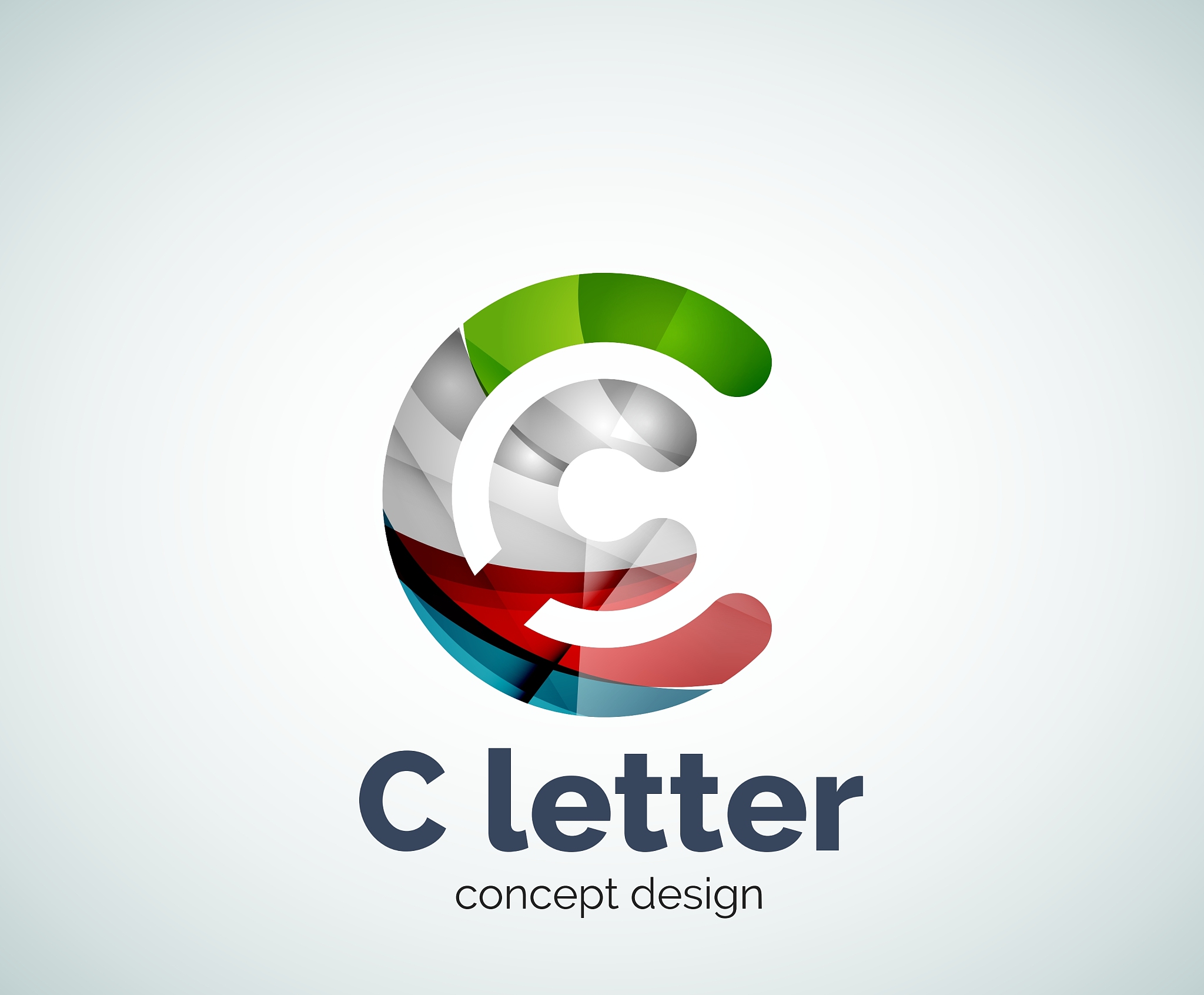 c letter concept logo template