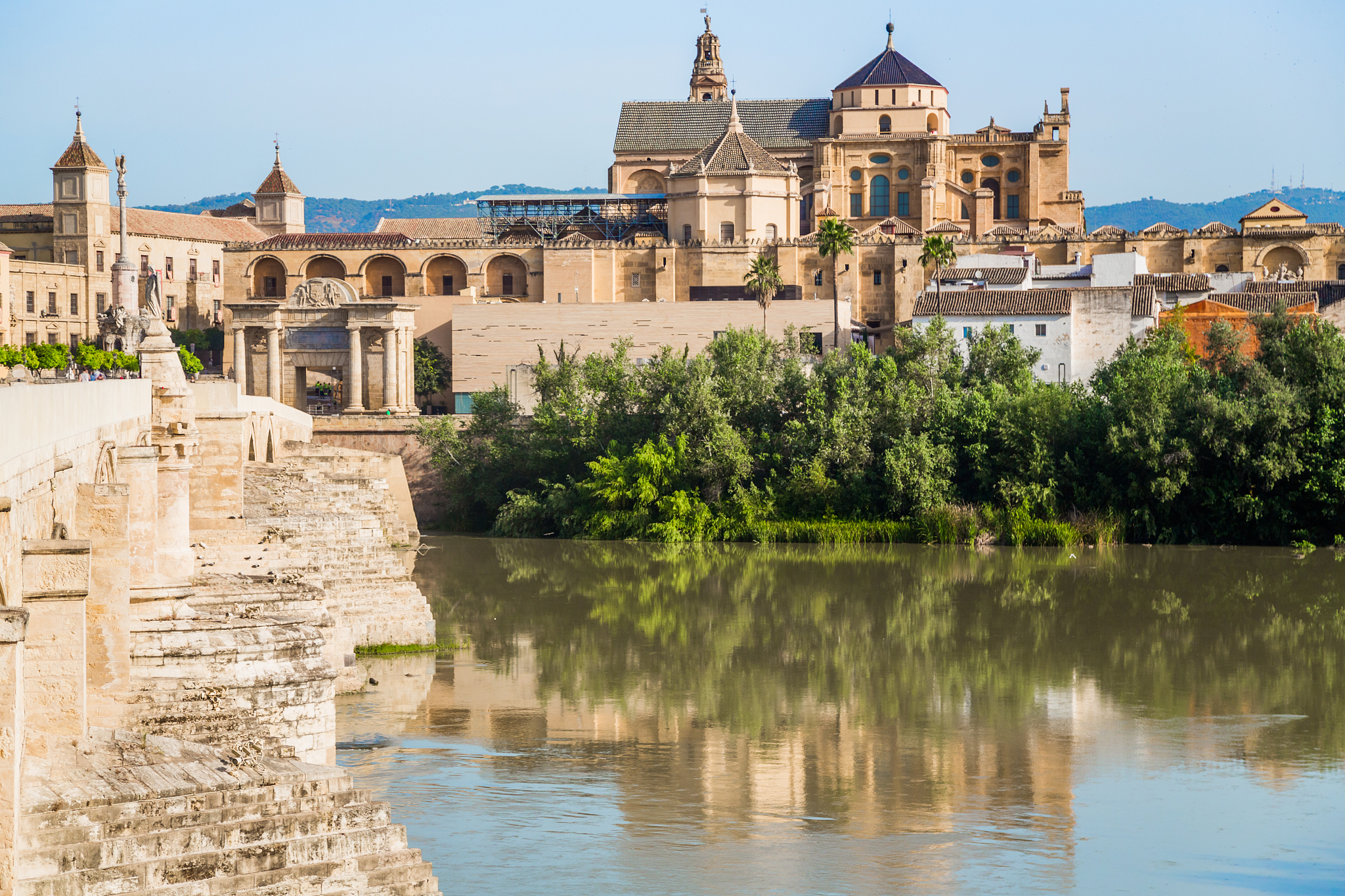 guadalquivir river in cordoba, spain