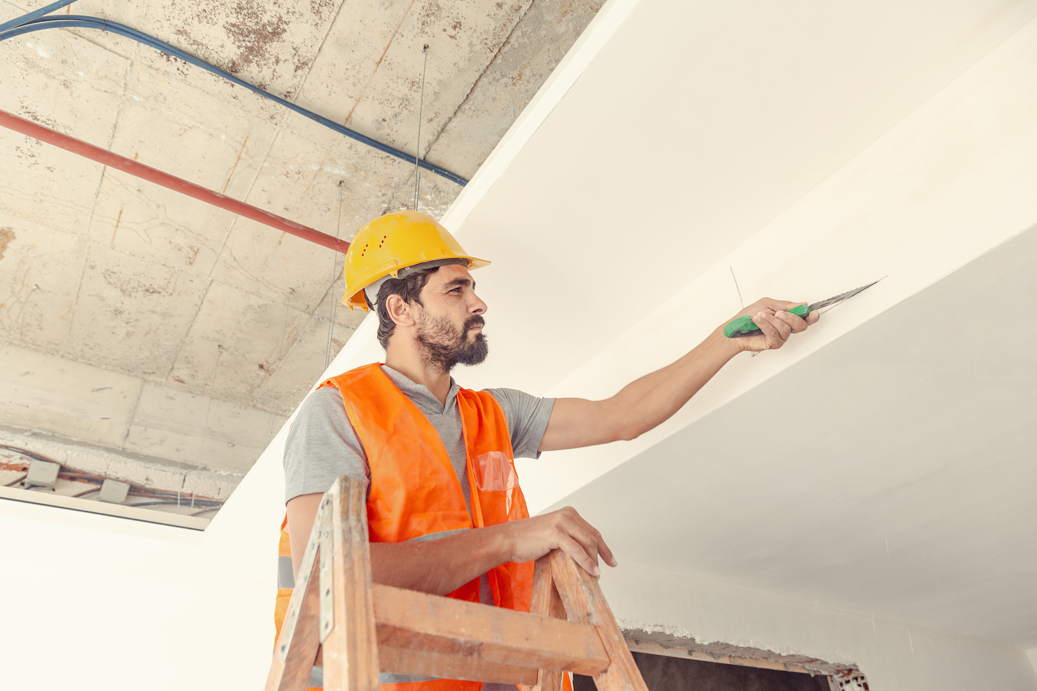 worker on a construction site