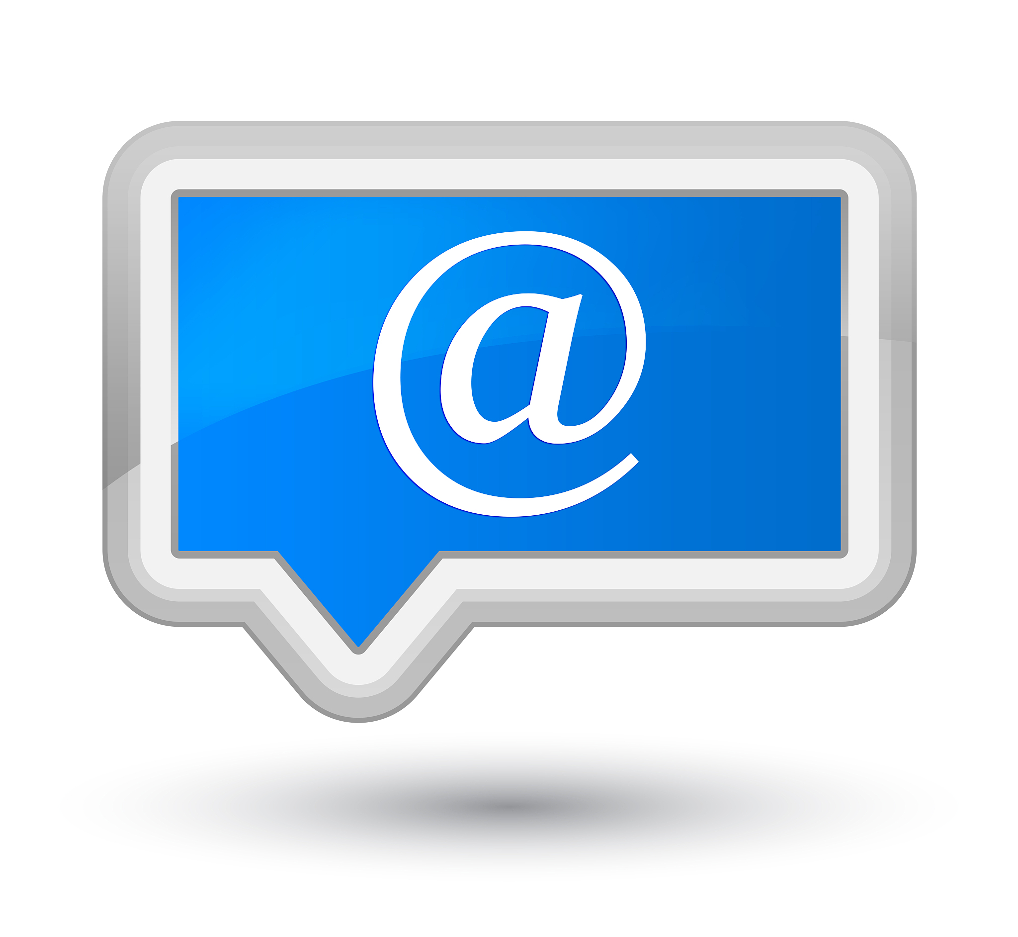email address icon prime cyan blue banner button