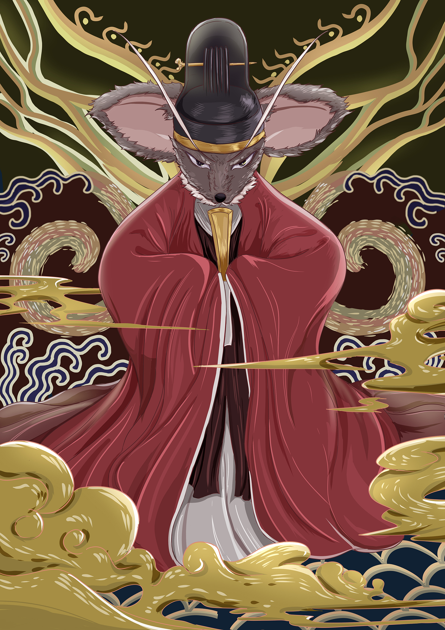 2020鼠年国潮年画