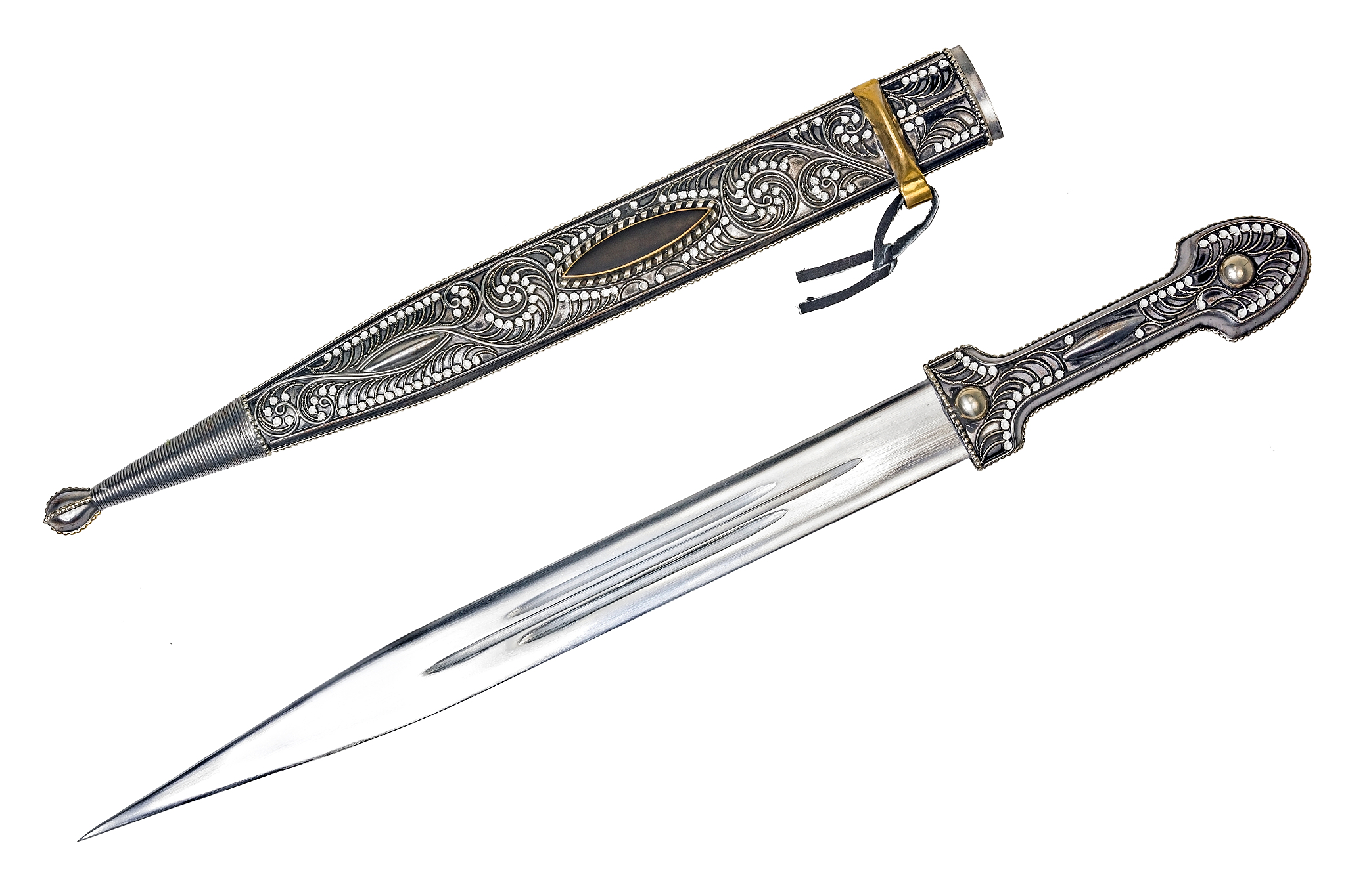 georgian sword isolated over white