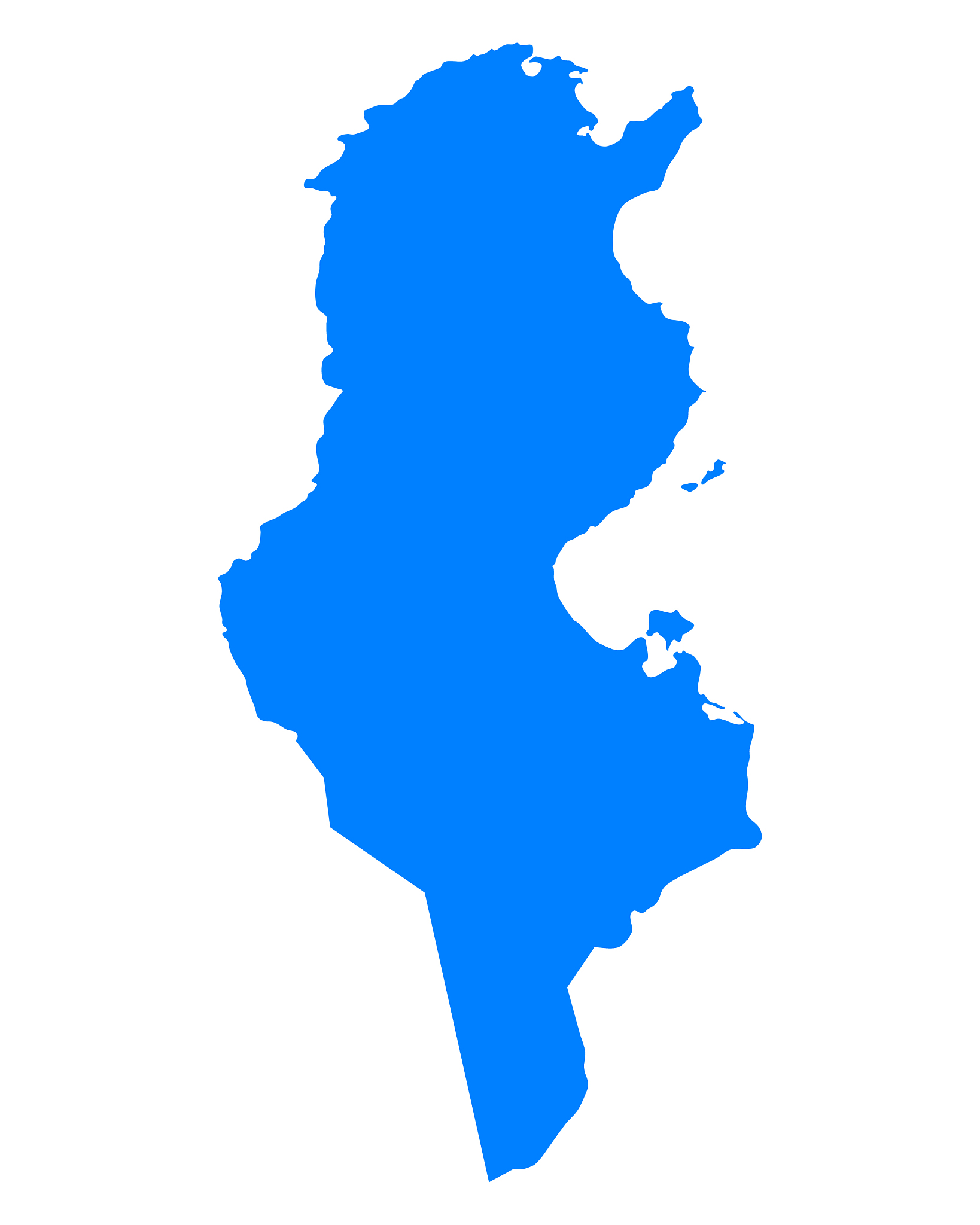 map of tunisia