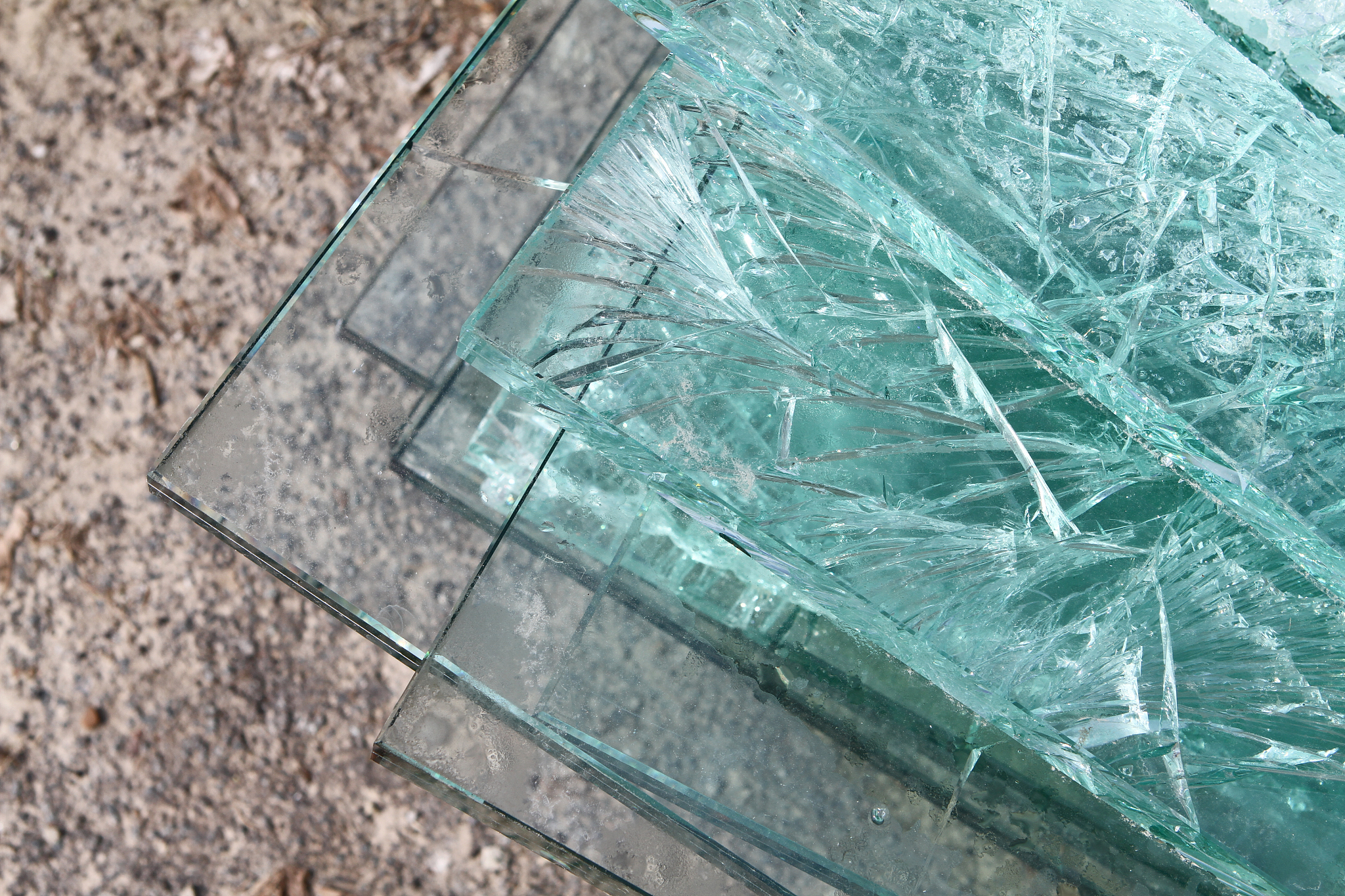 broken glass texture