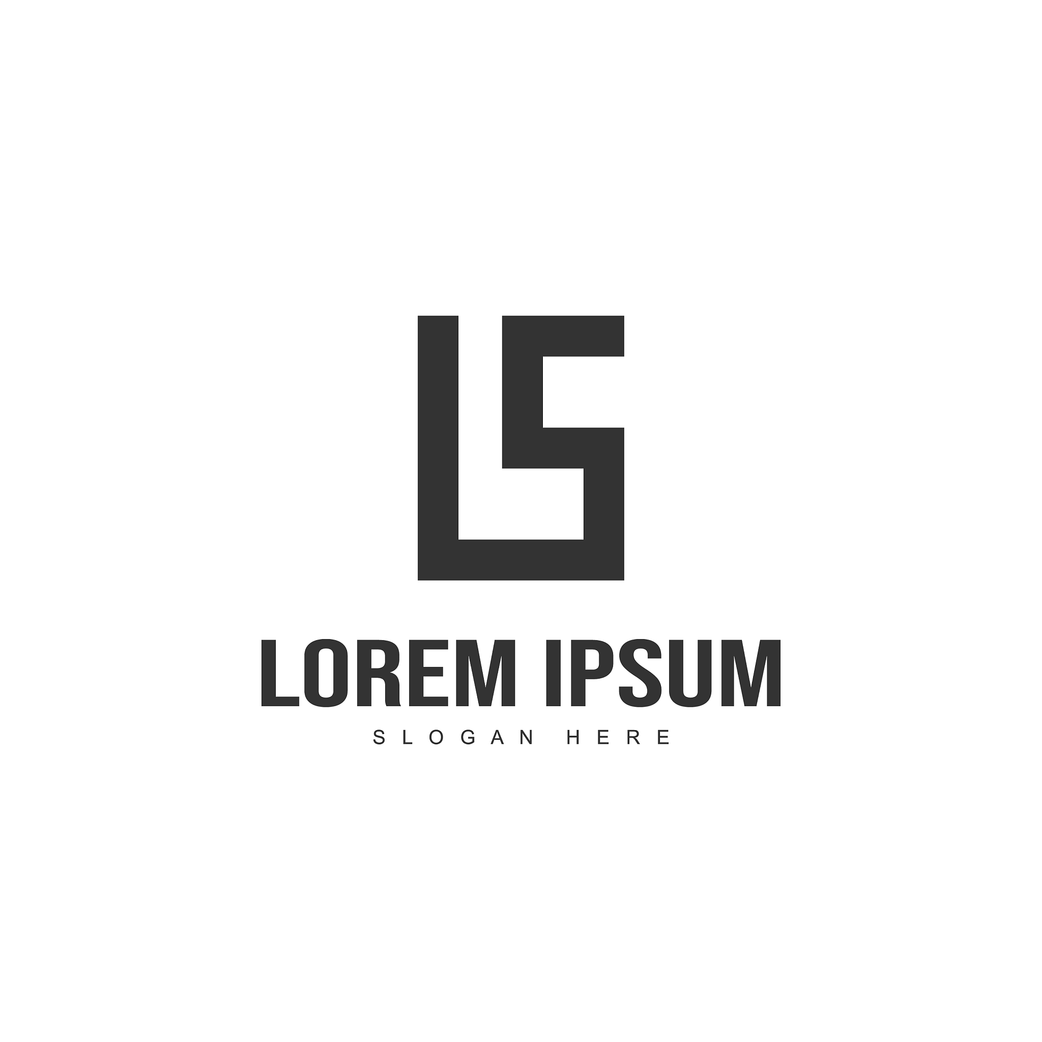 initial letter logo design minimal letter logo
