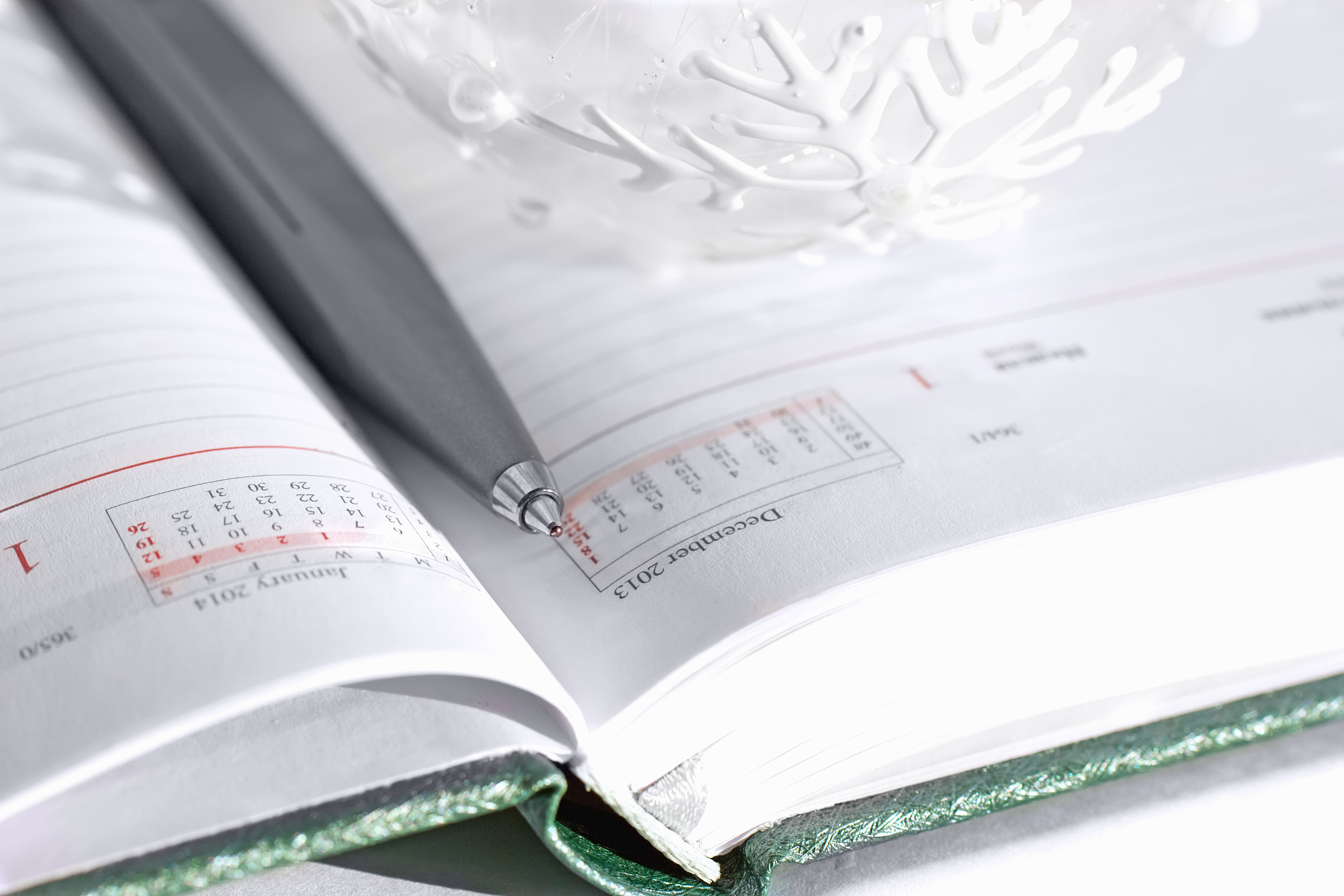 pen and plan a date in the new year