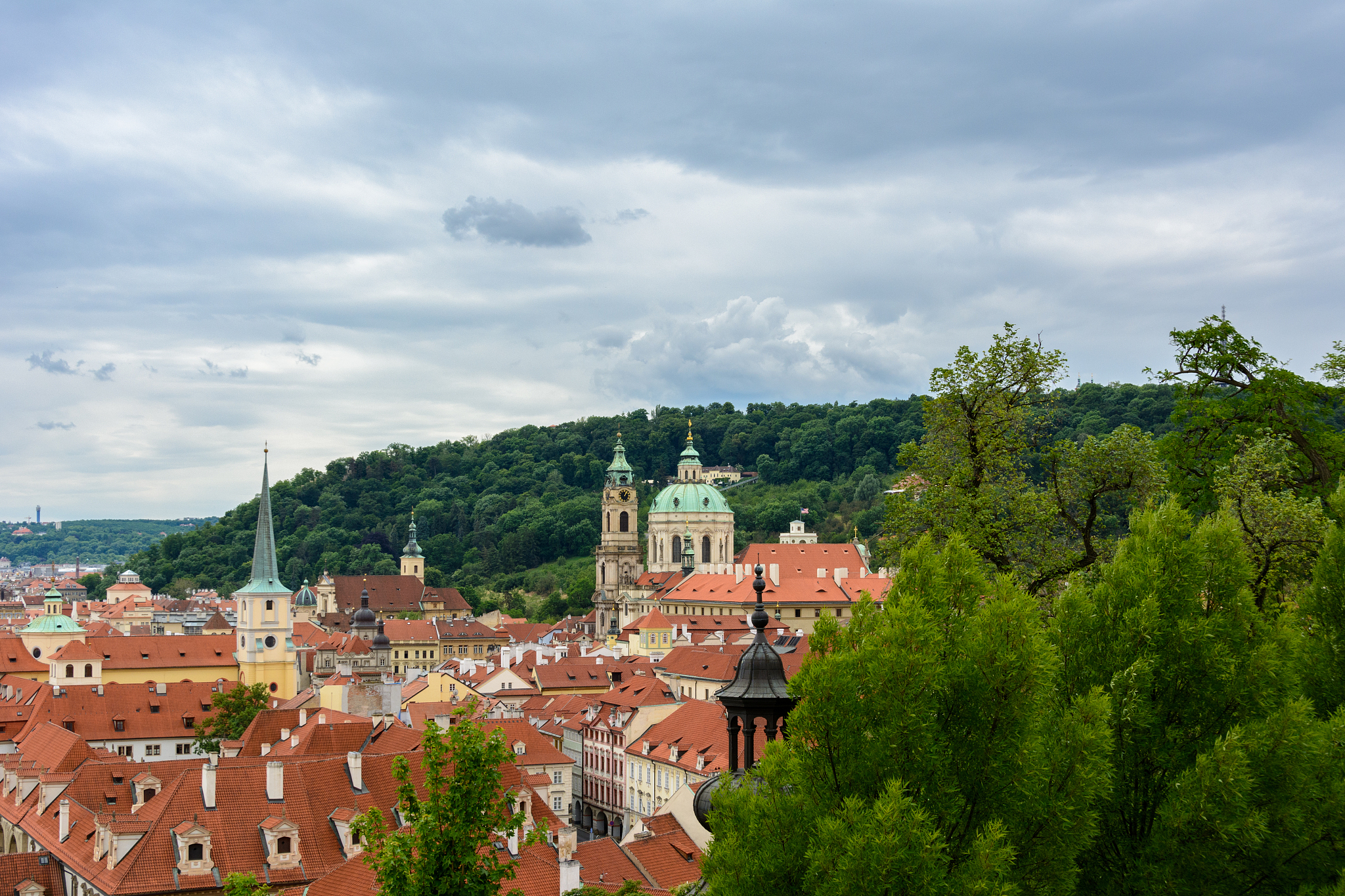 panoramic view of prague, czech republic