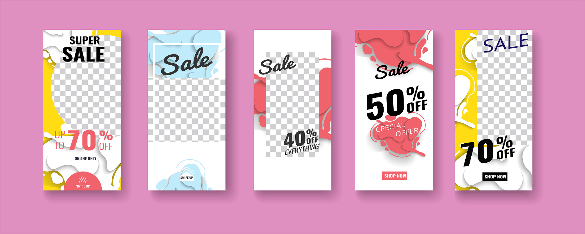 mobile banners. big sale special offer.