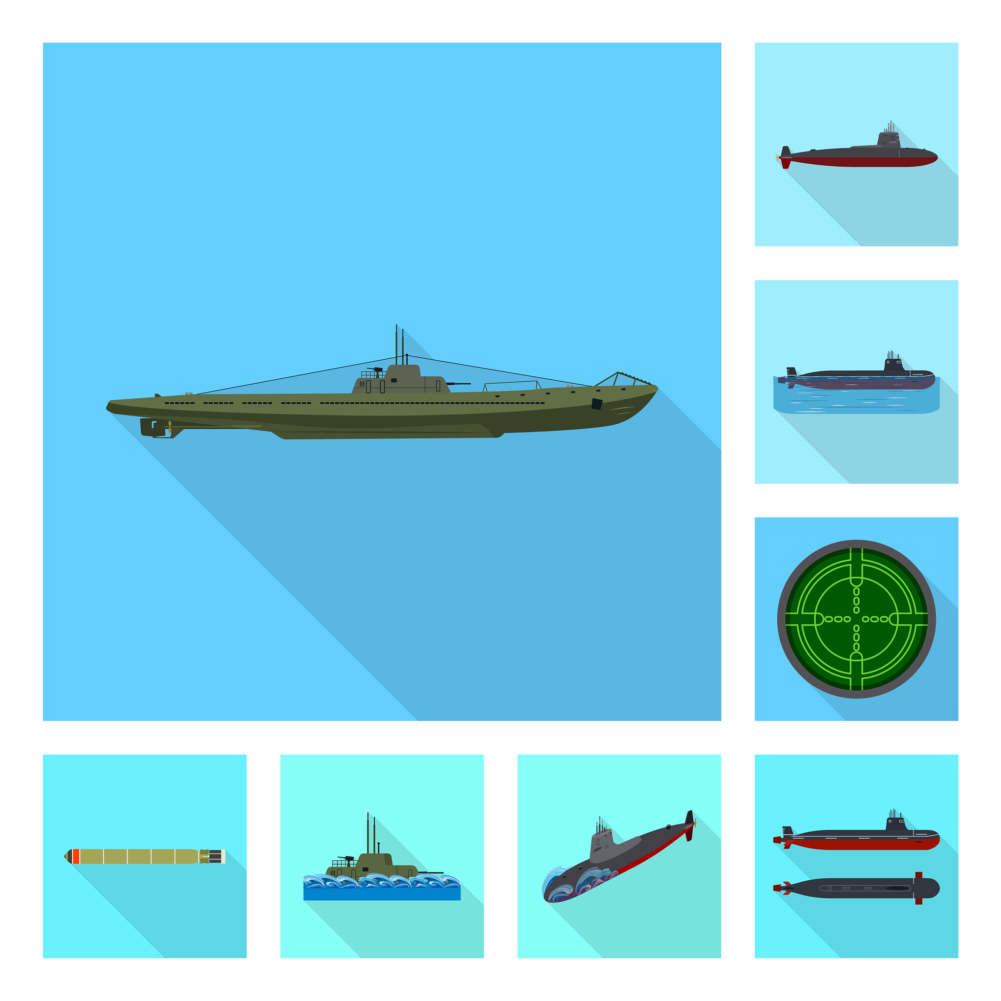 design of military and nuclear symbol set