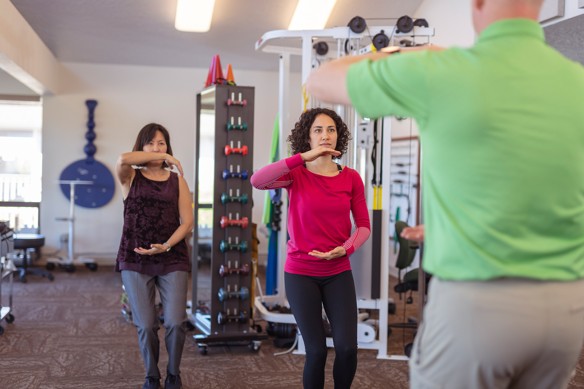 tai chi in a physiotherapy clinic