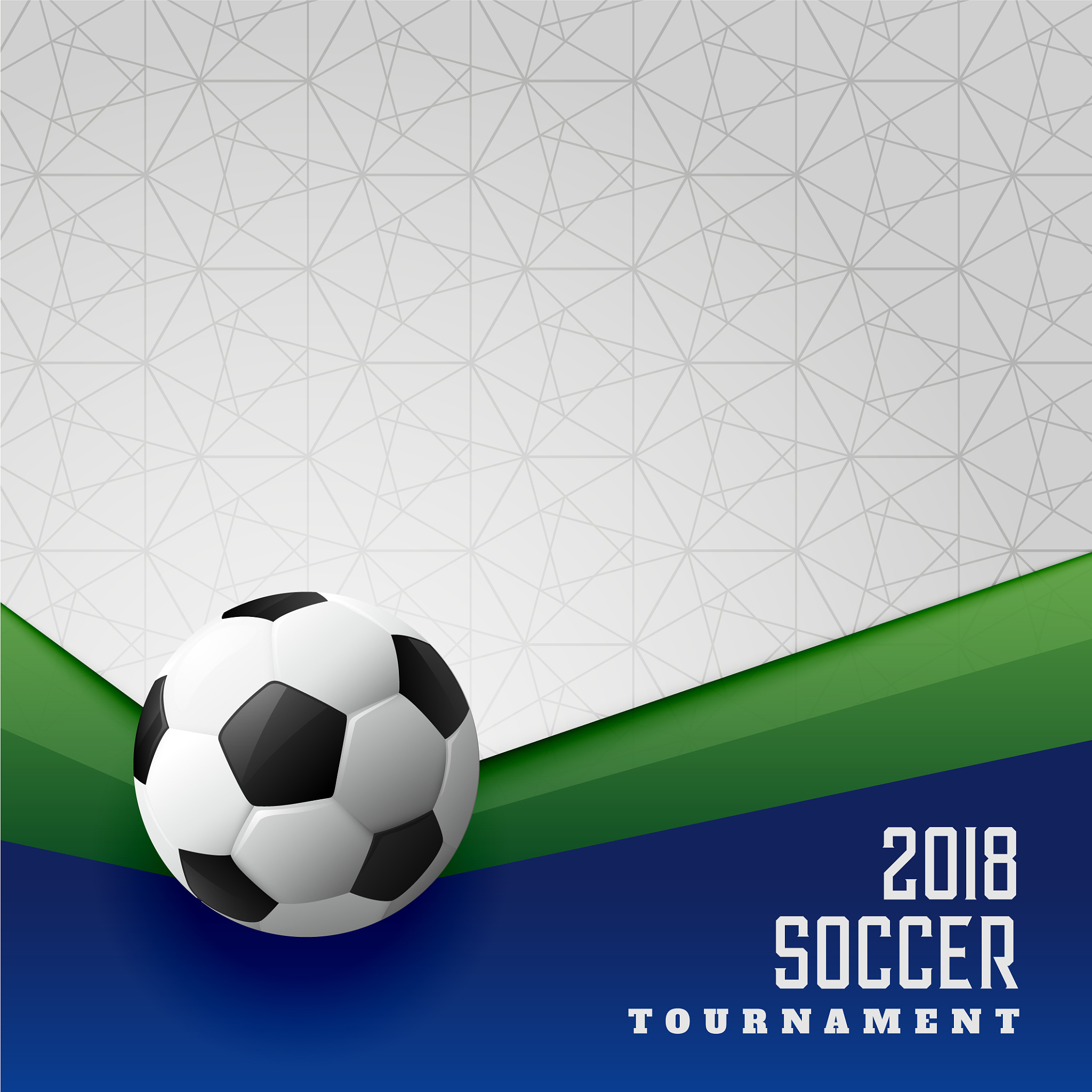 2018 soccer tournament sports poster design
