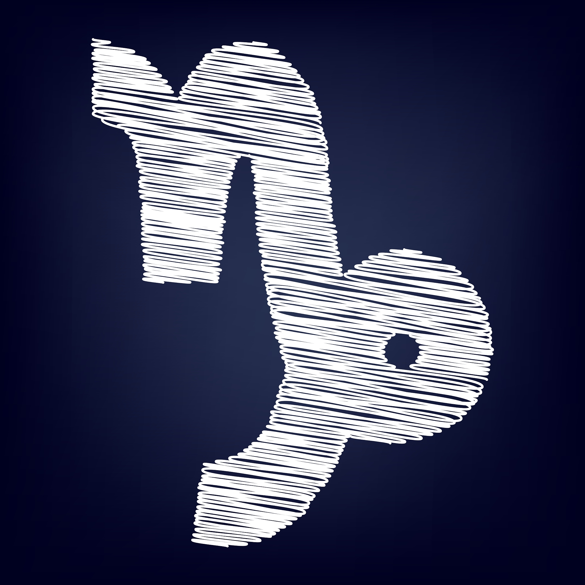 icon with chalk effect