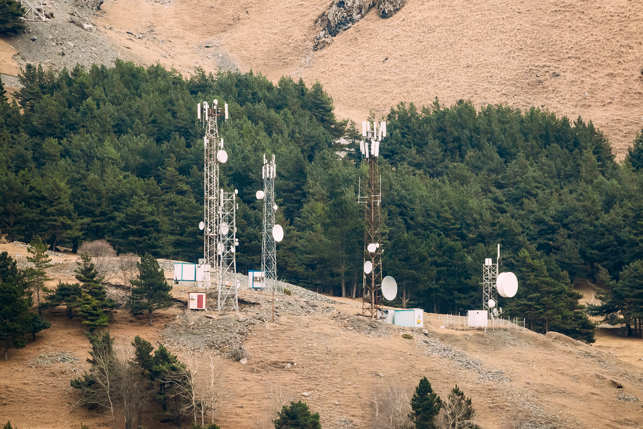 batumi, adjara, georgia. telecommunications cell phone tower wit