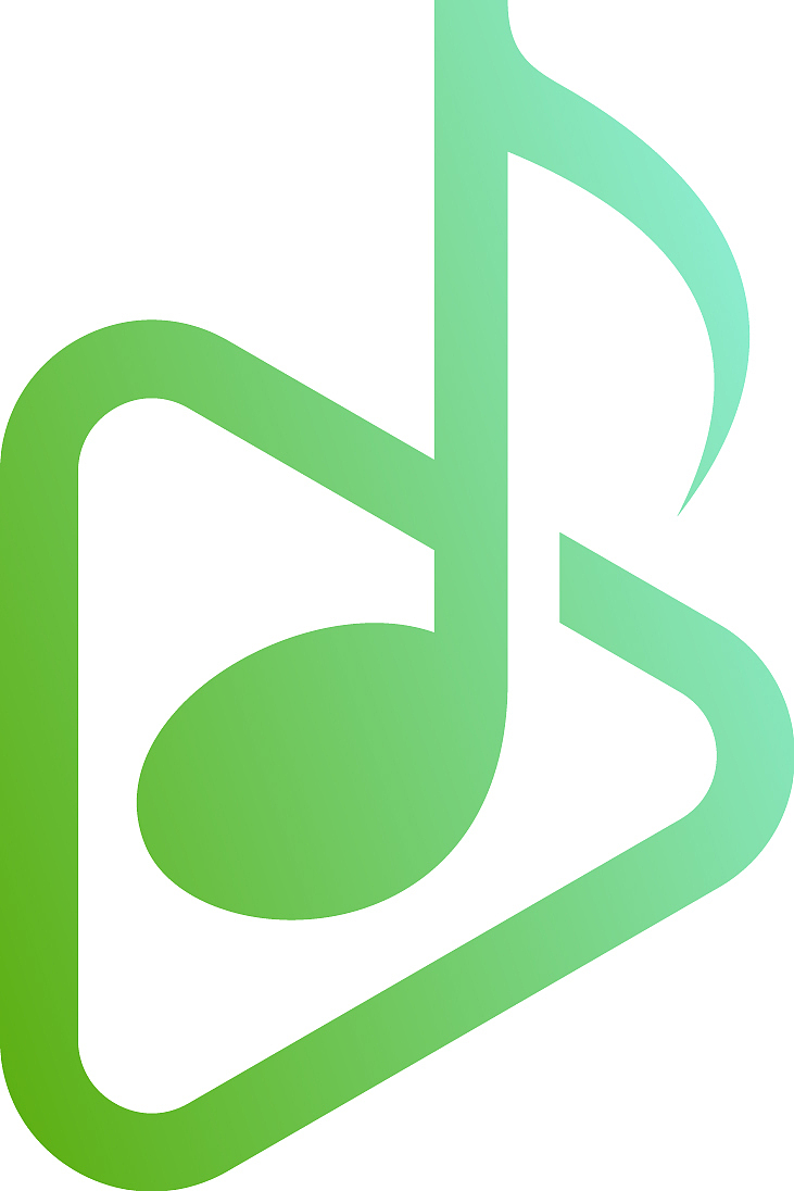 music note logo design concept note play music