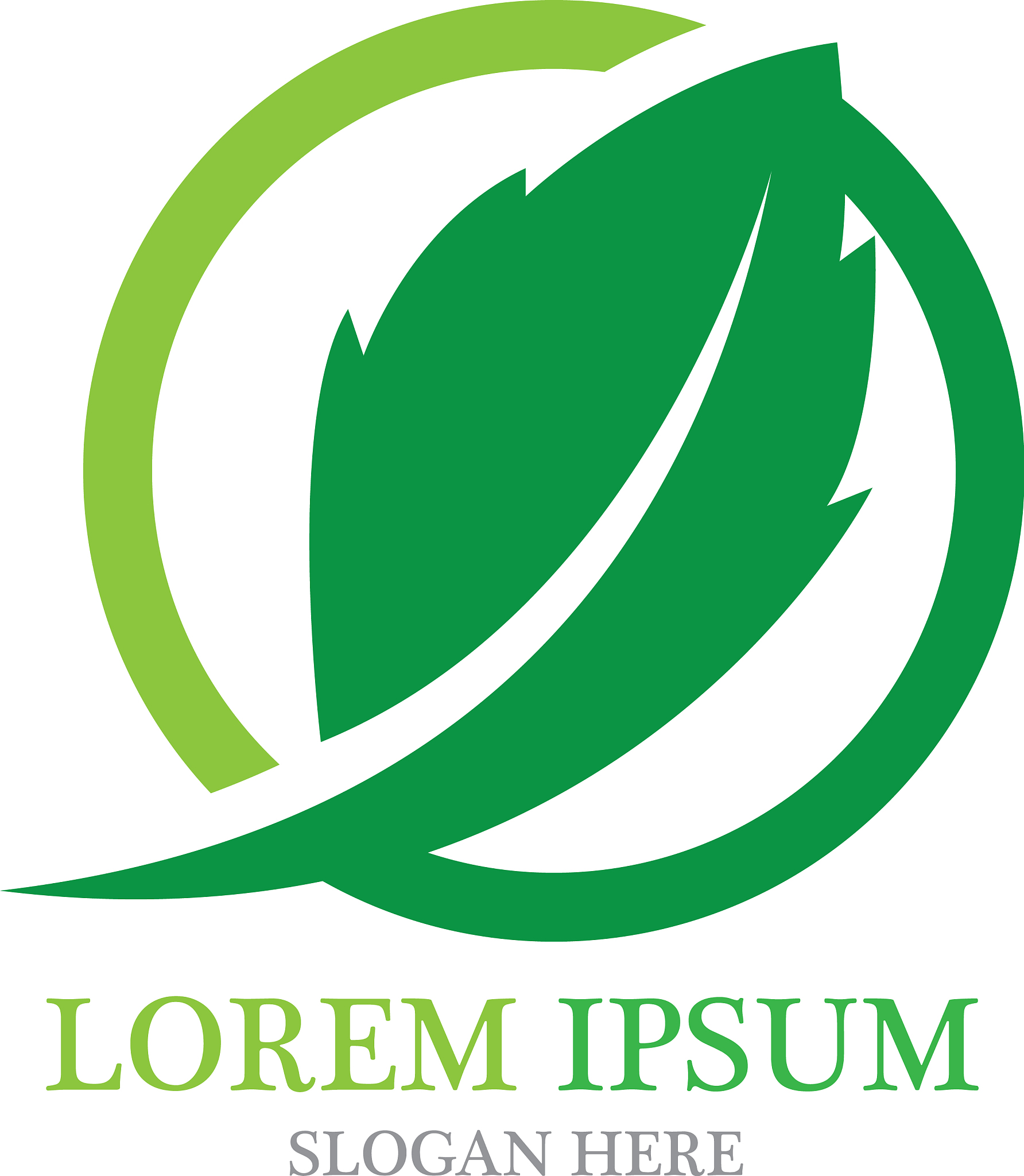 logos green leaf ecology