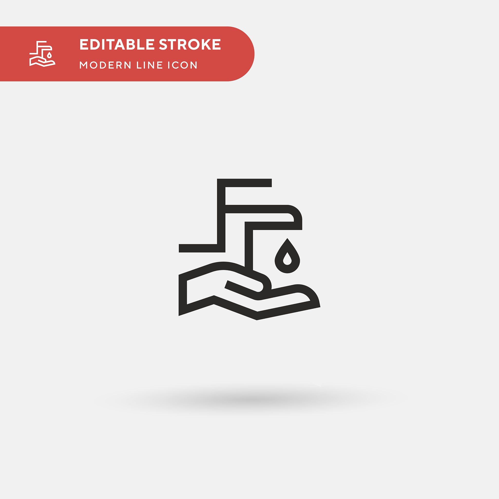 washing hands simple icon