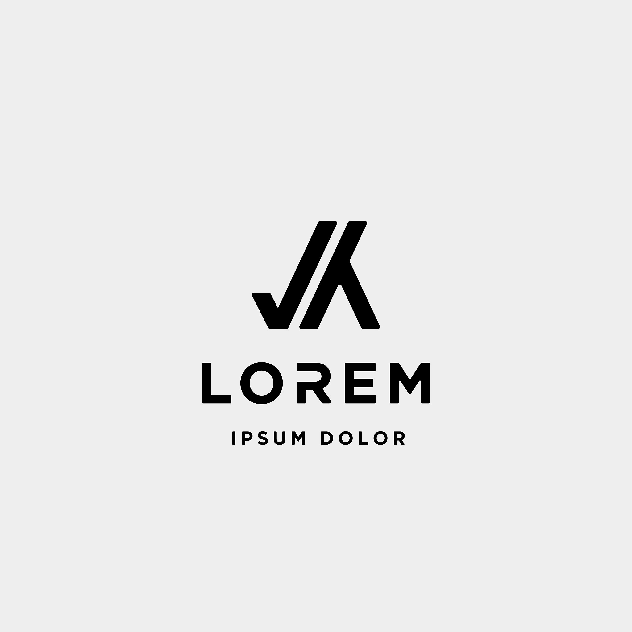 letter k monogram symbol icon vector design