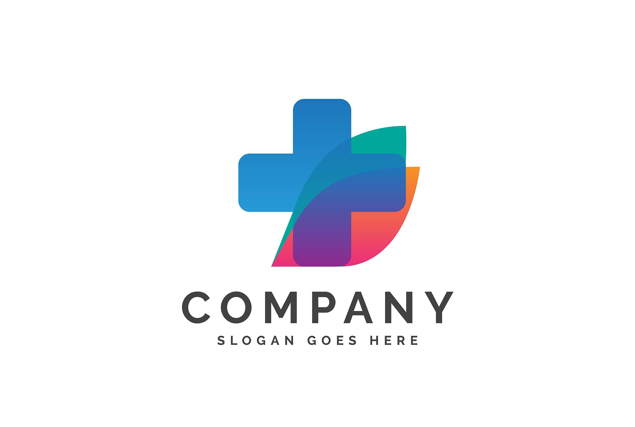 cross health medical logo vector template