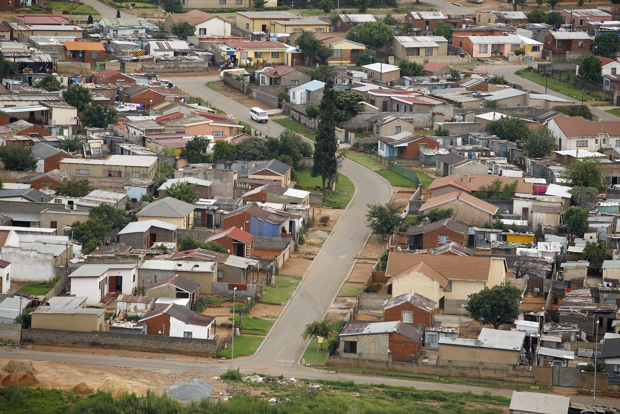 rural orlando soweto in south africa