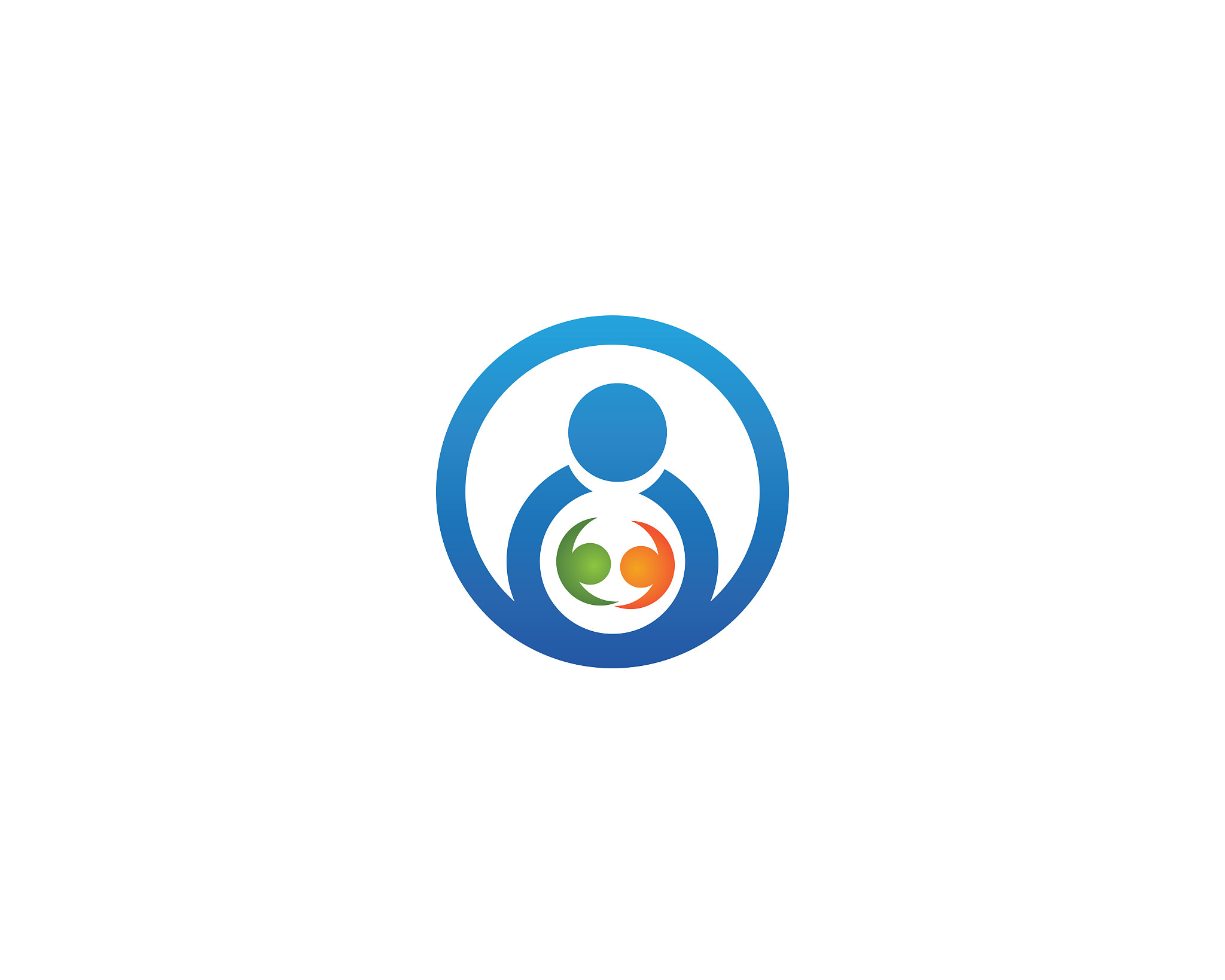 human character logo sign