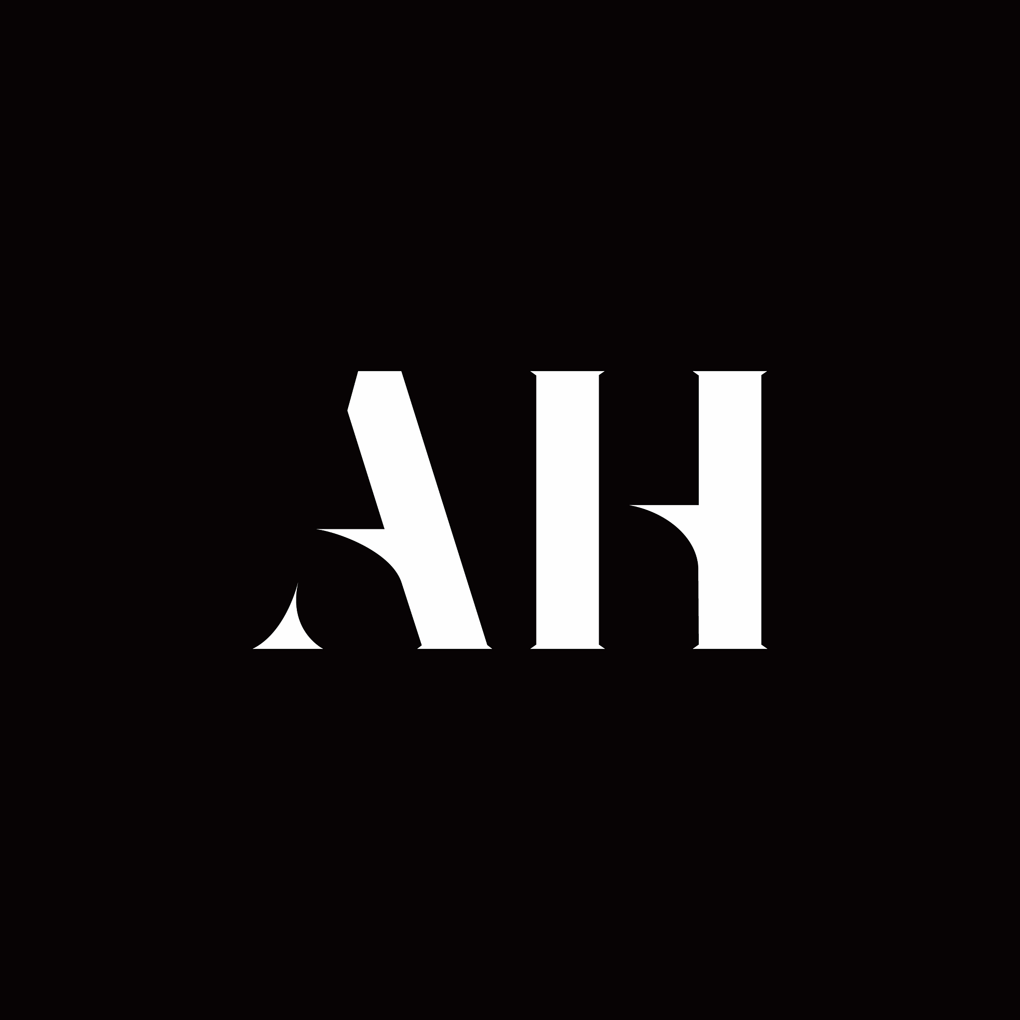 ah logo letter initial logo designs template