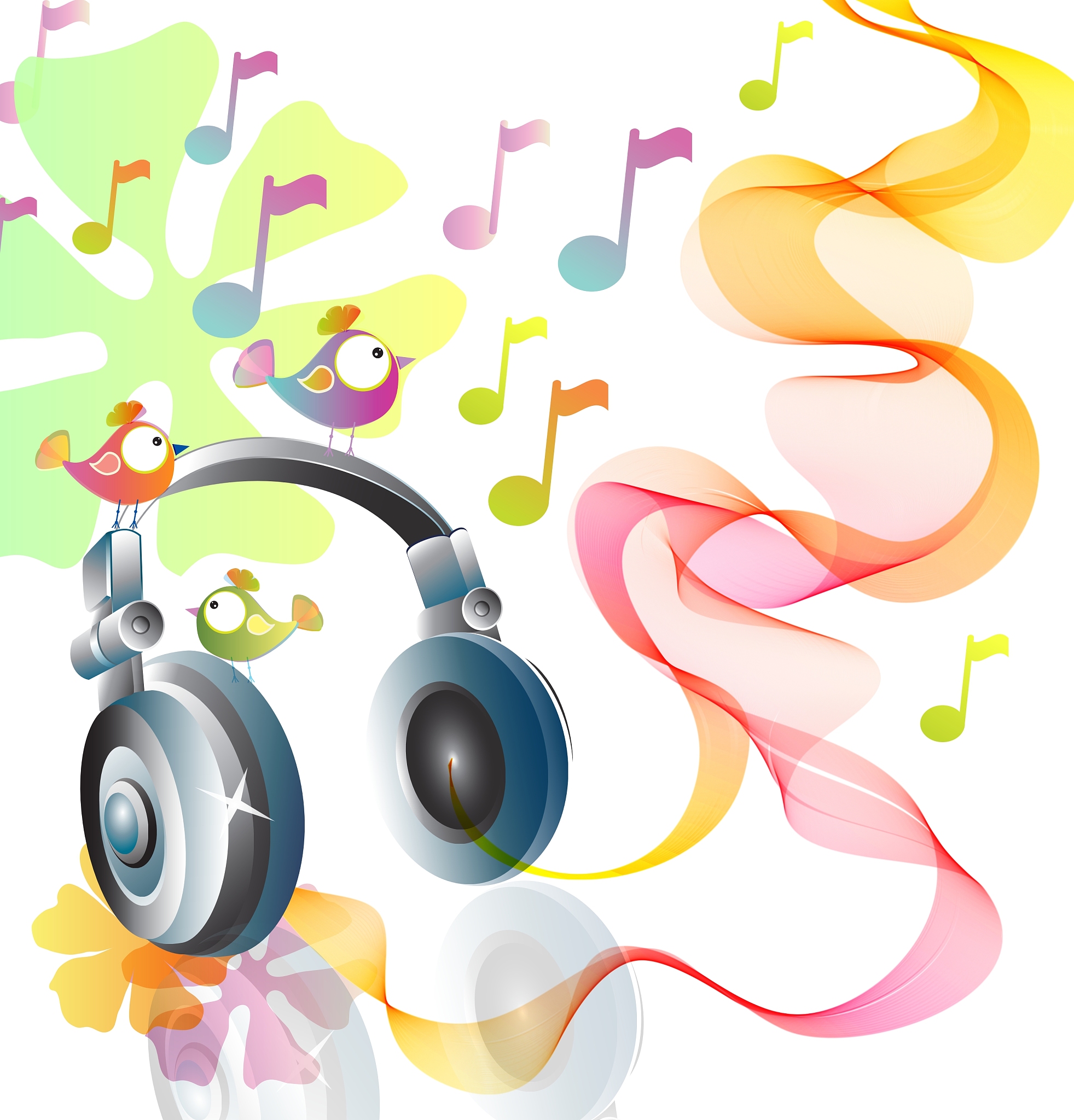 headphones abstract
