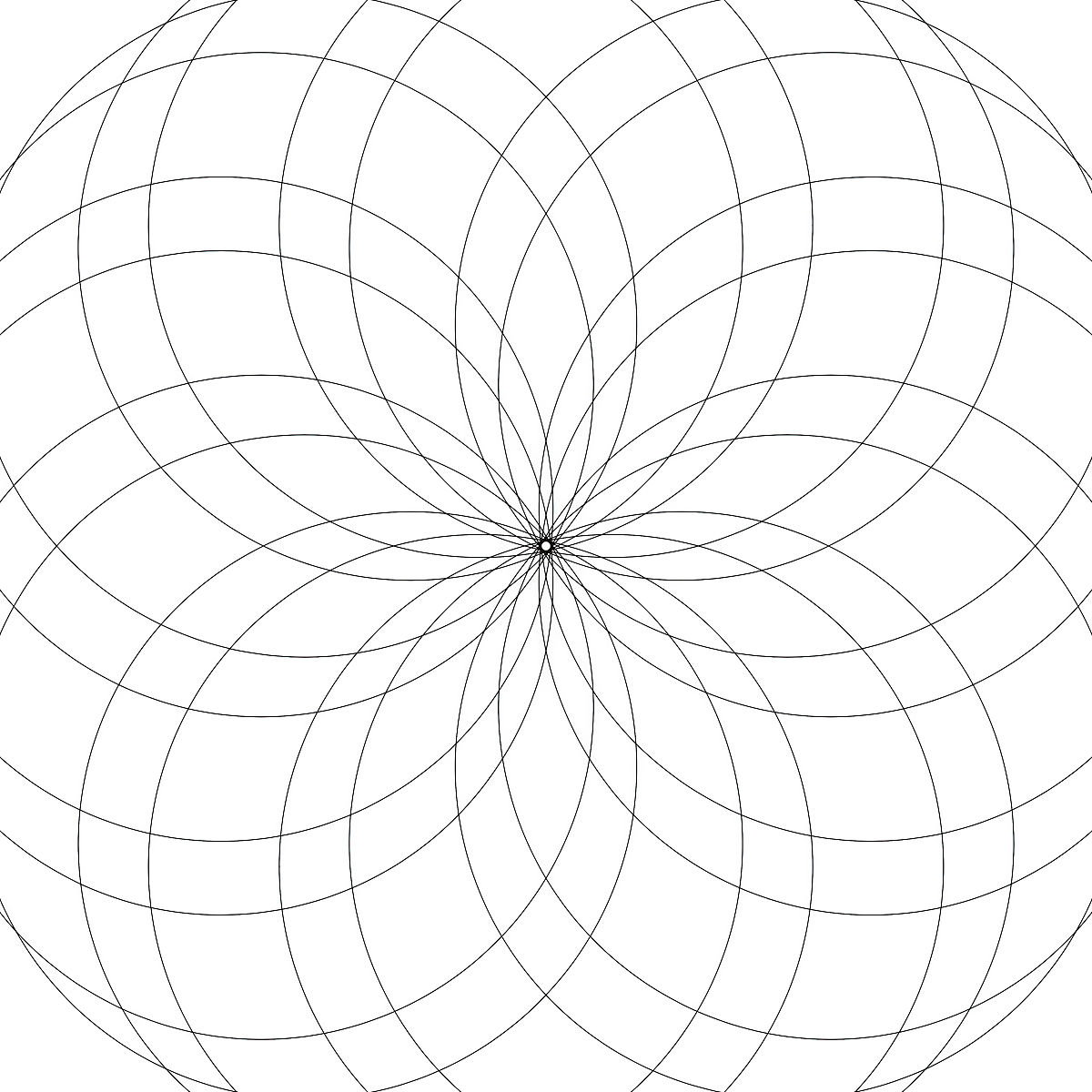 用c语言和python分别画出一个万花筒