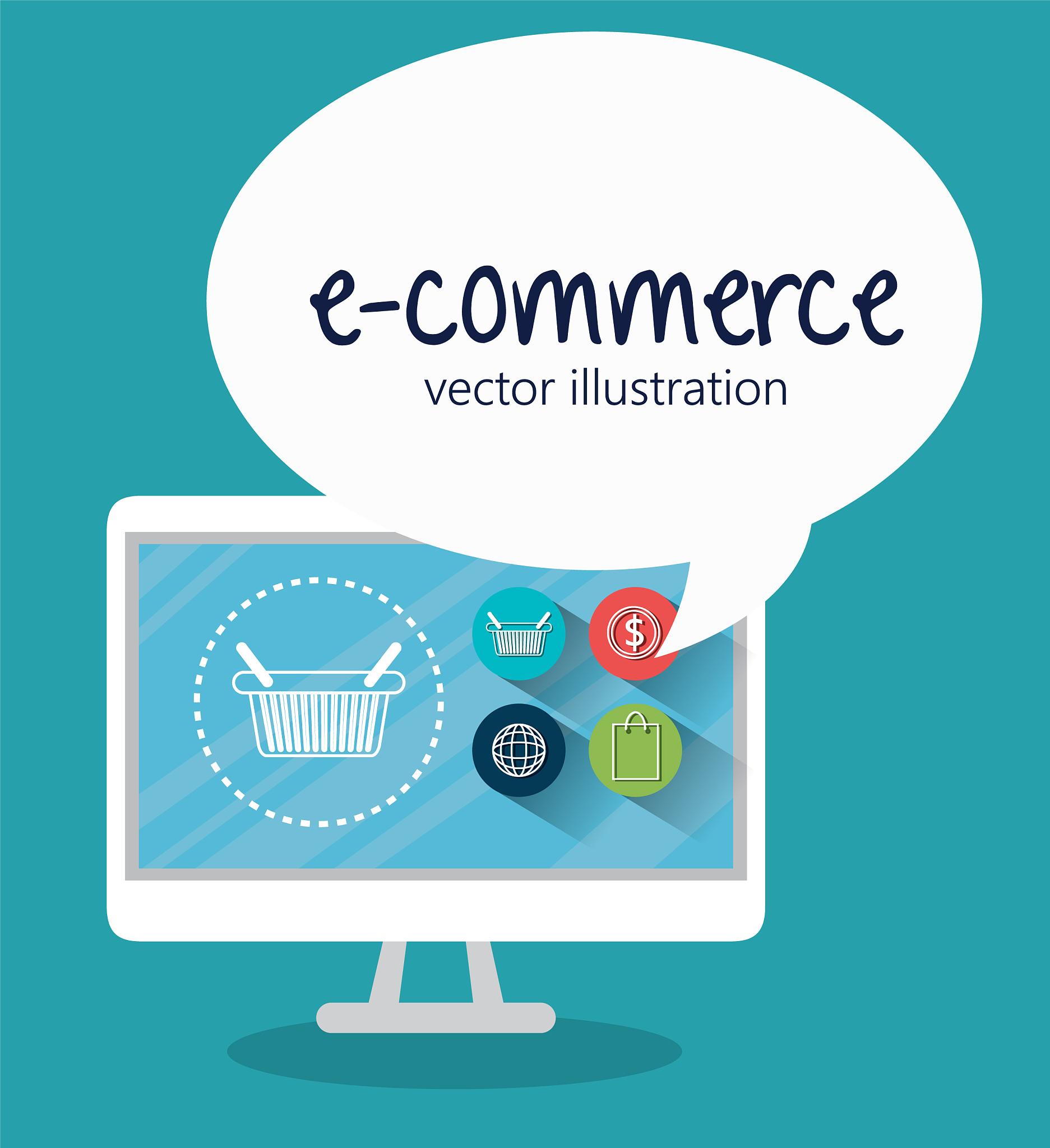 electronic commerce marketing icon