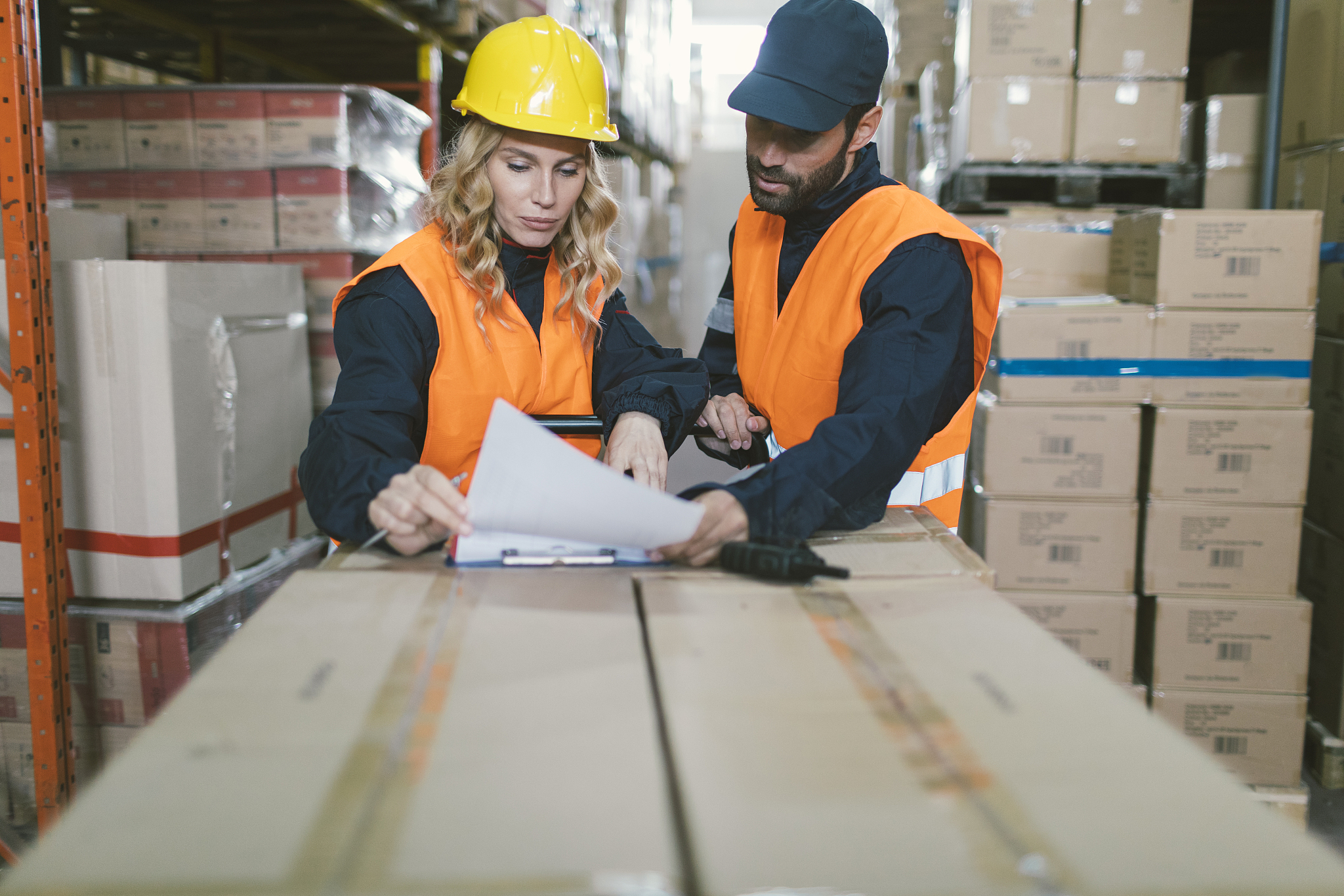 workers in warehouse