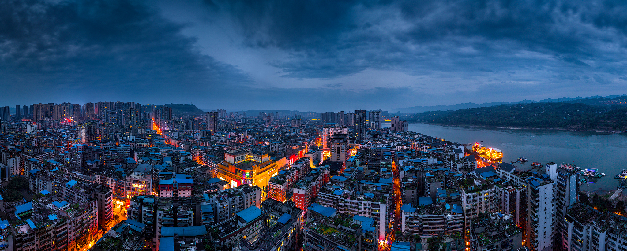 重庆城市建筑夜景