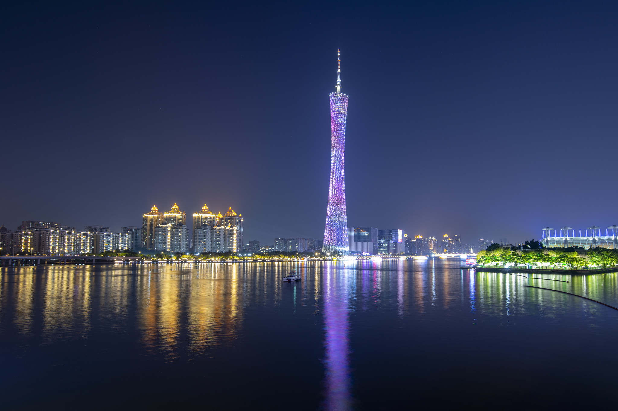中国广州地标建筑广州塔