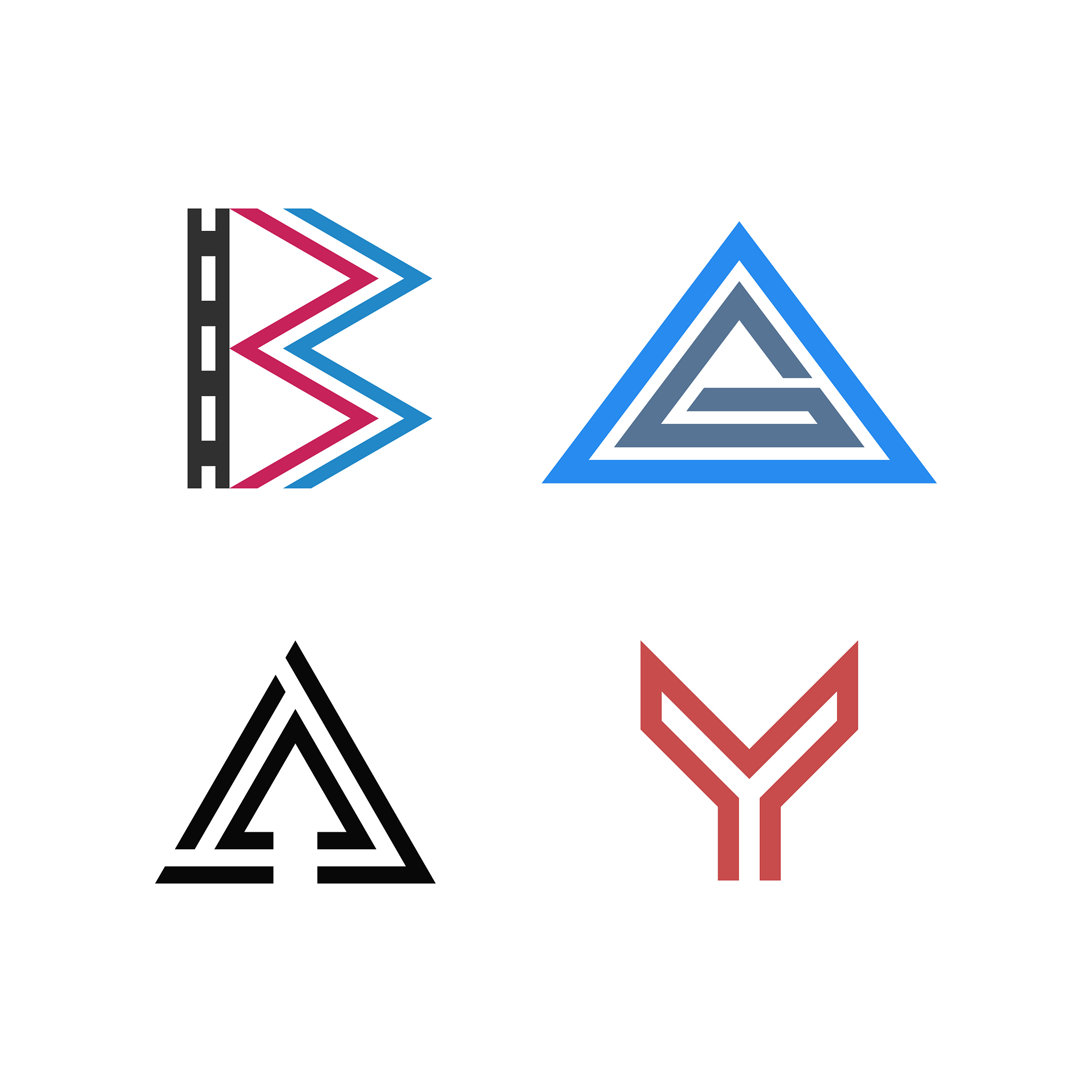 logo letter b film triangle g a arrow up y