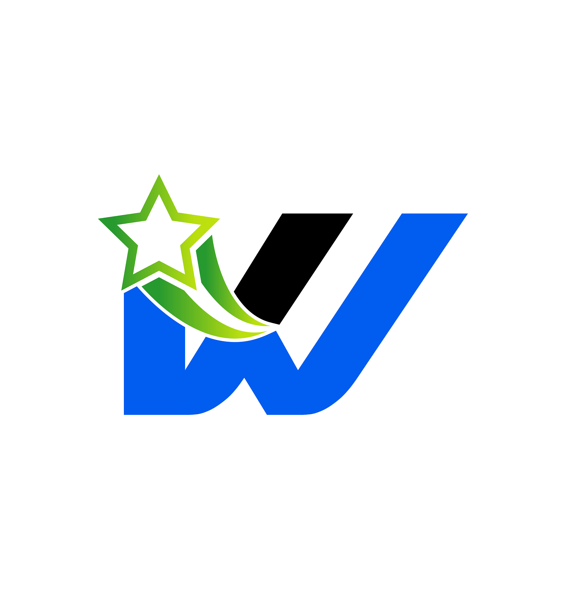 letter w alphabetical logo design concepts set