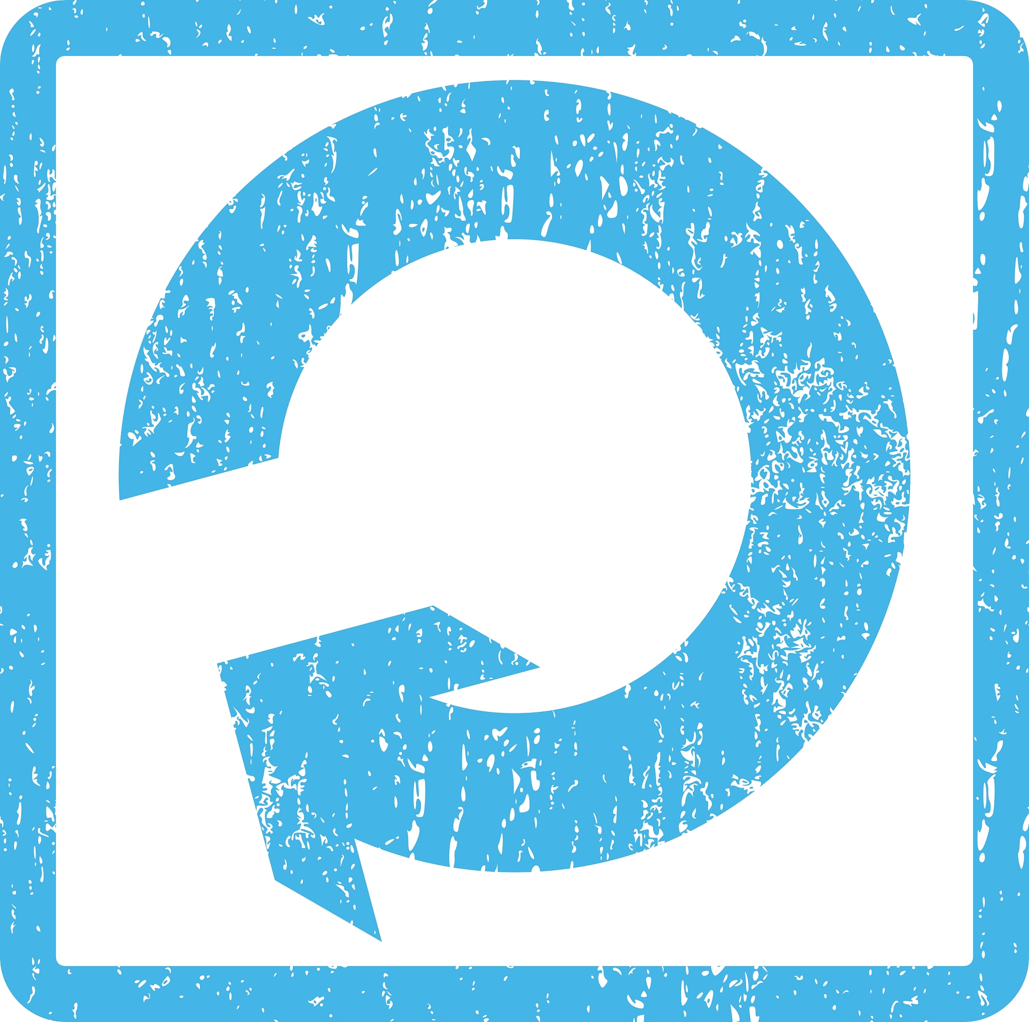 rotate icon rubber stamp