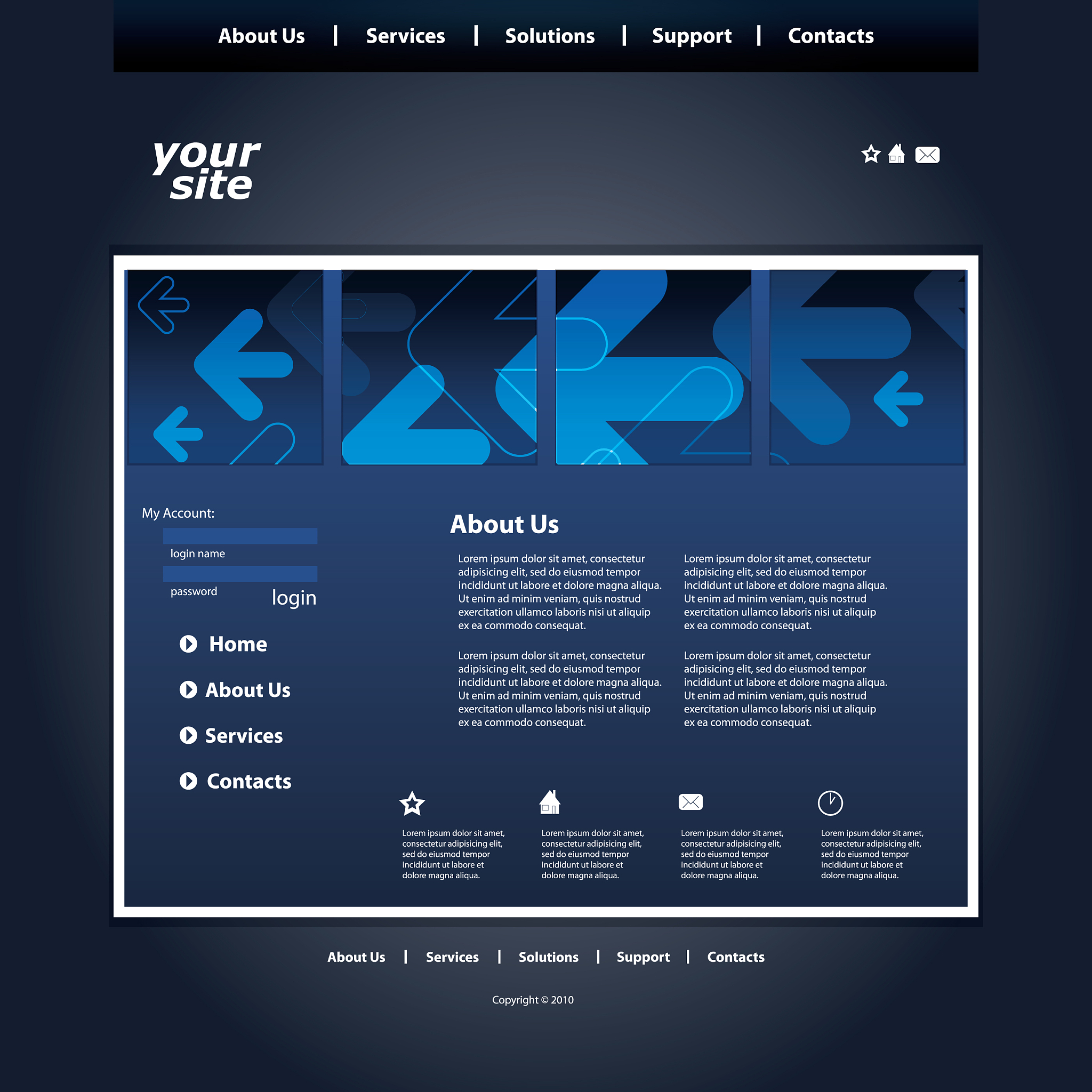 西装青年深蓝背景肖像画，Stable Diffusion提示词生成器