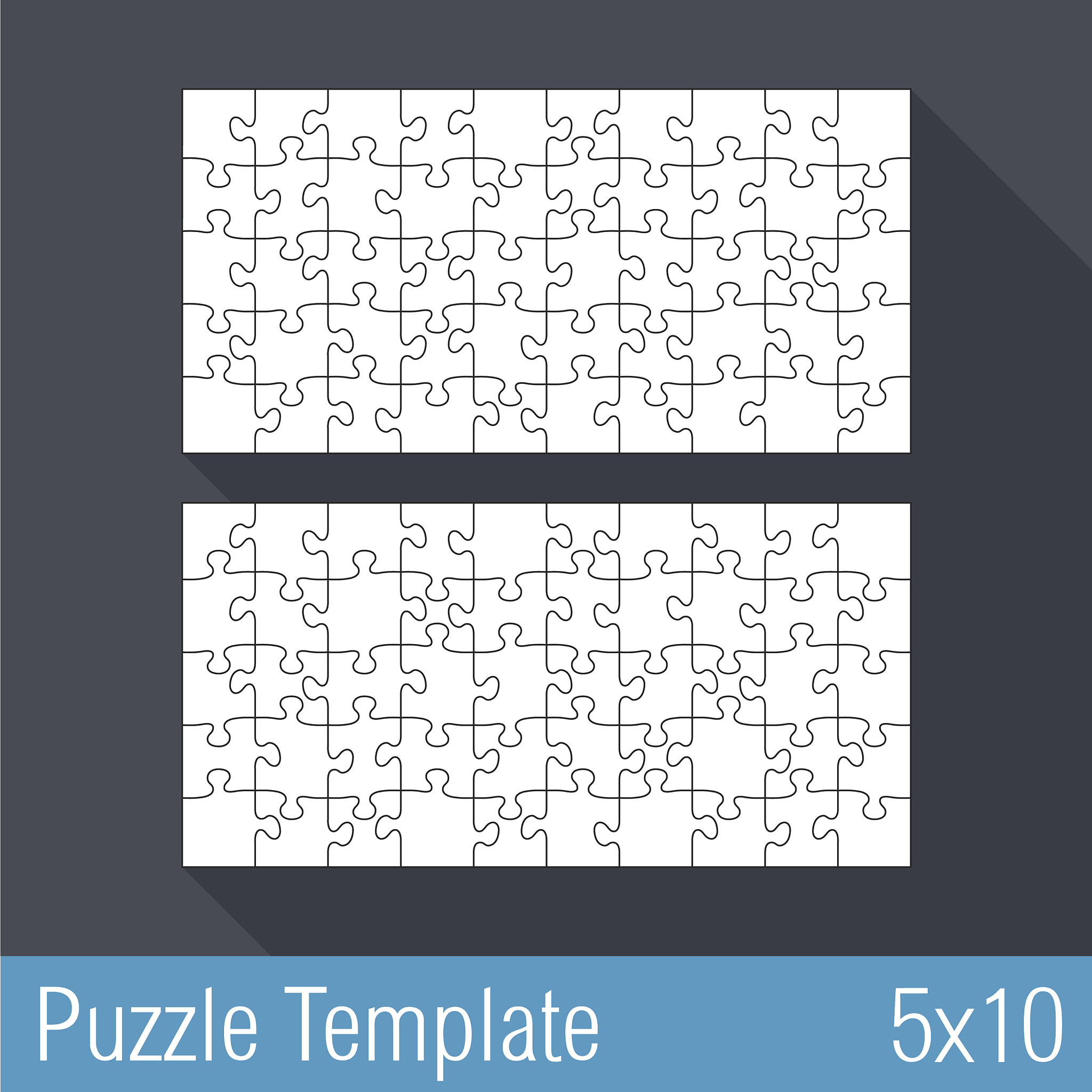 puzzle template 5x10