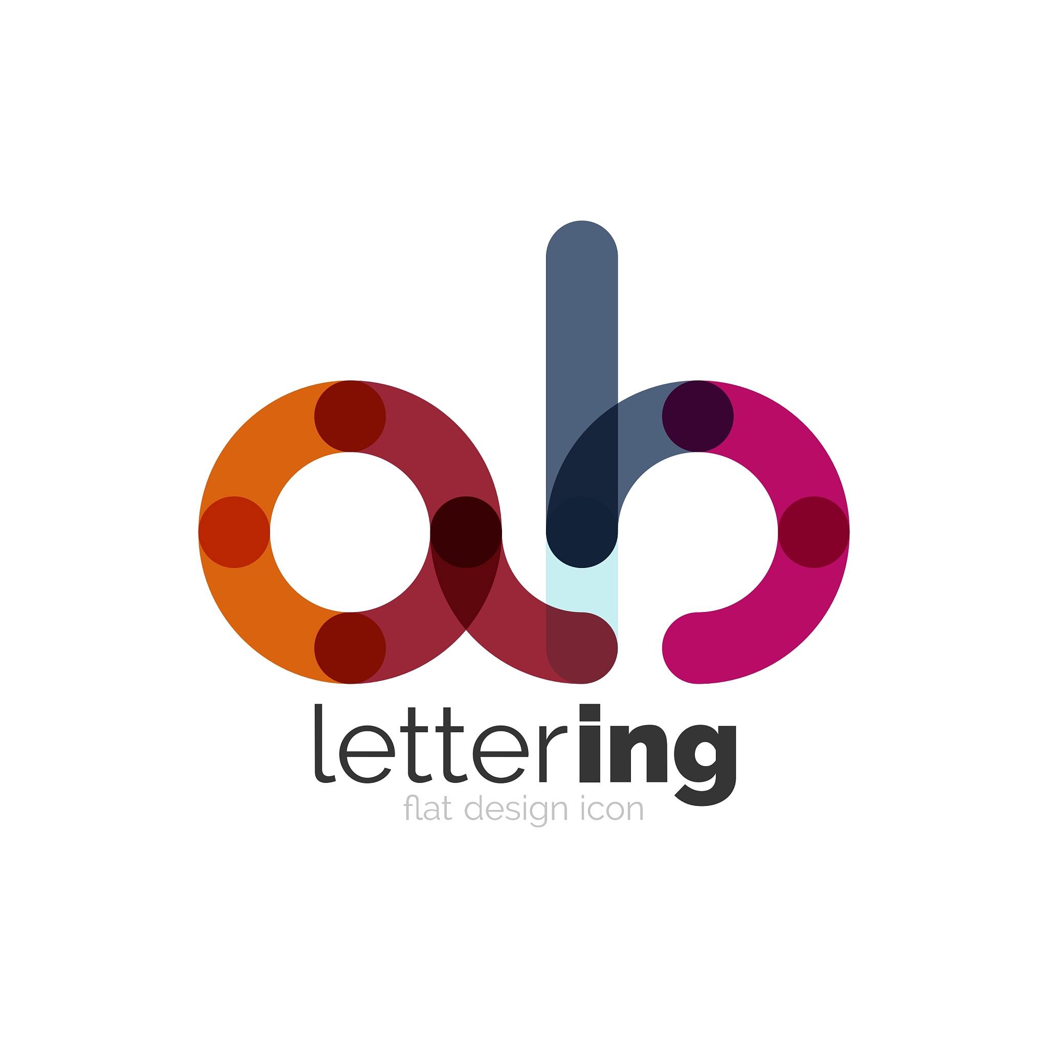 linear business logo letter