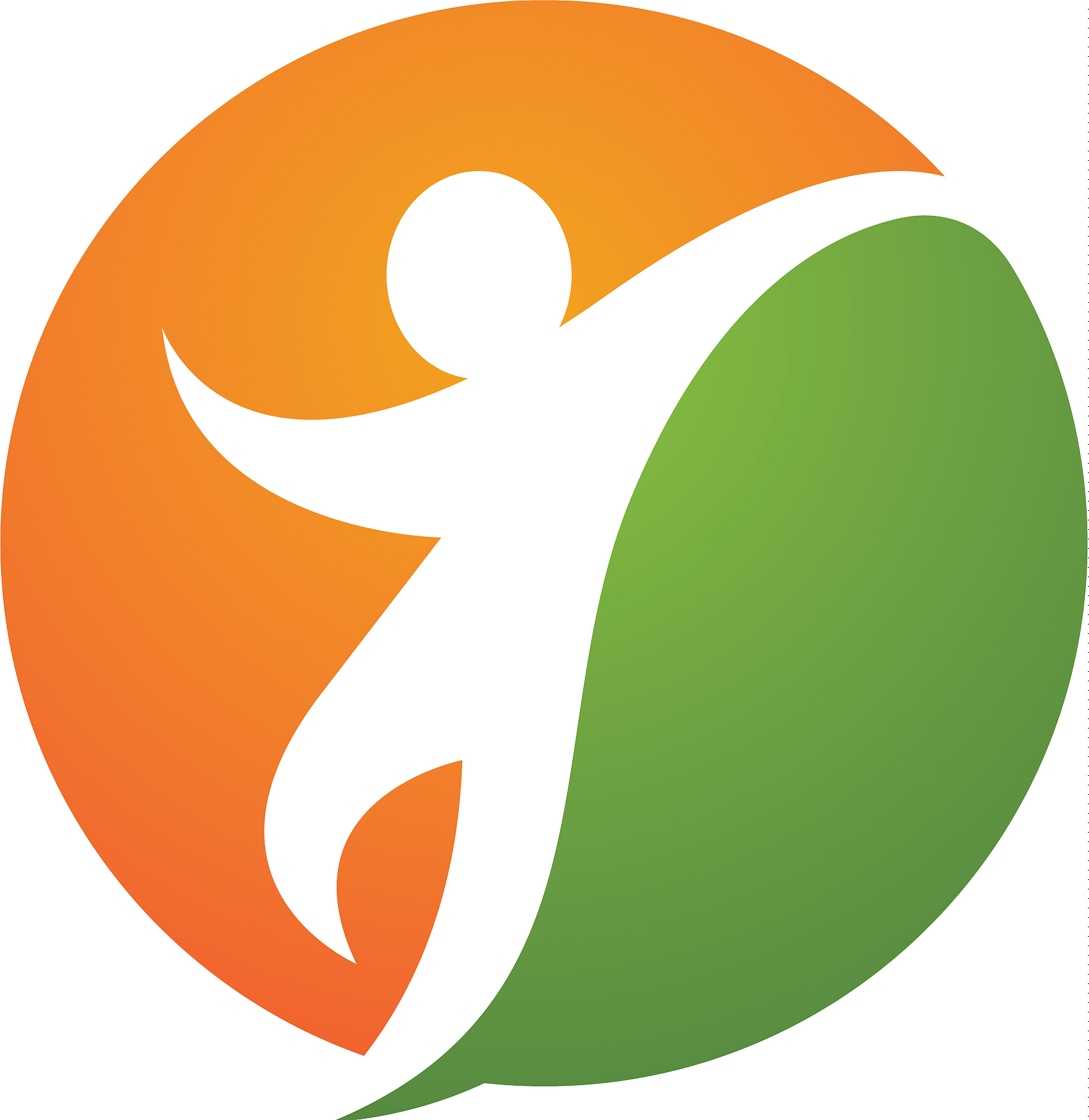 human character logo sign health care logo sign