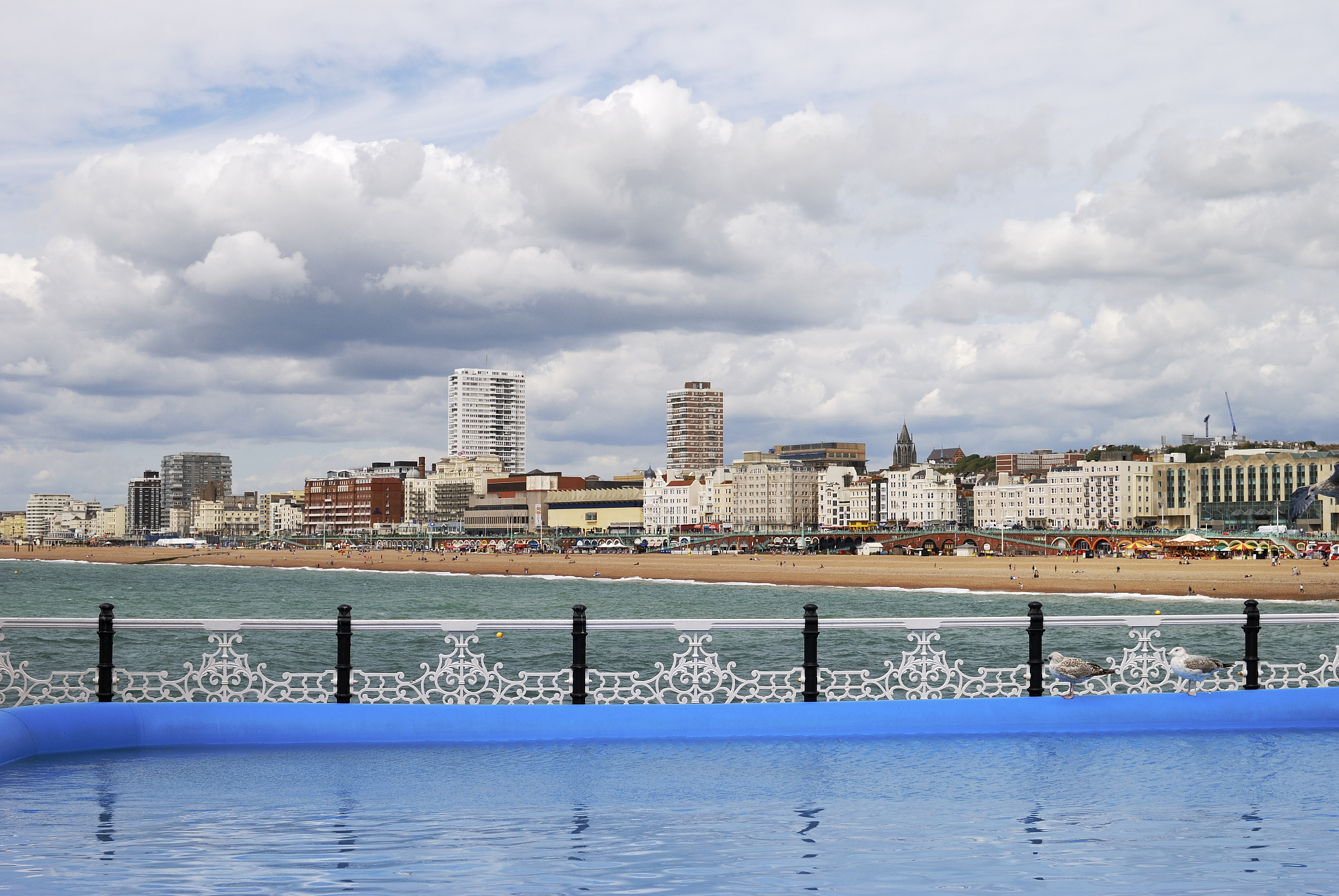brighton beach. sussex. england