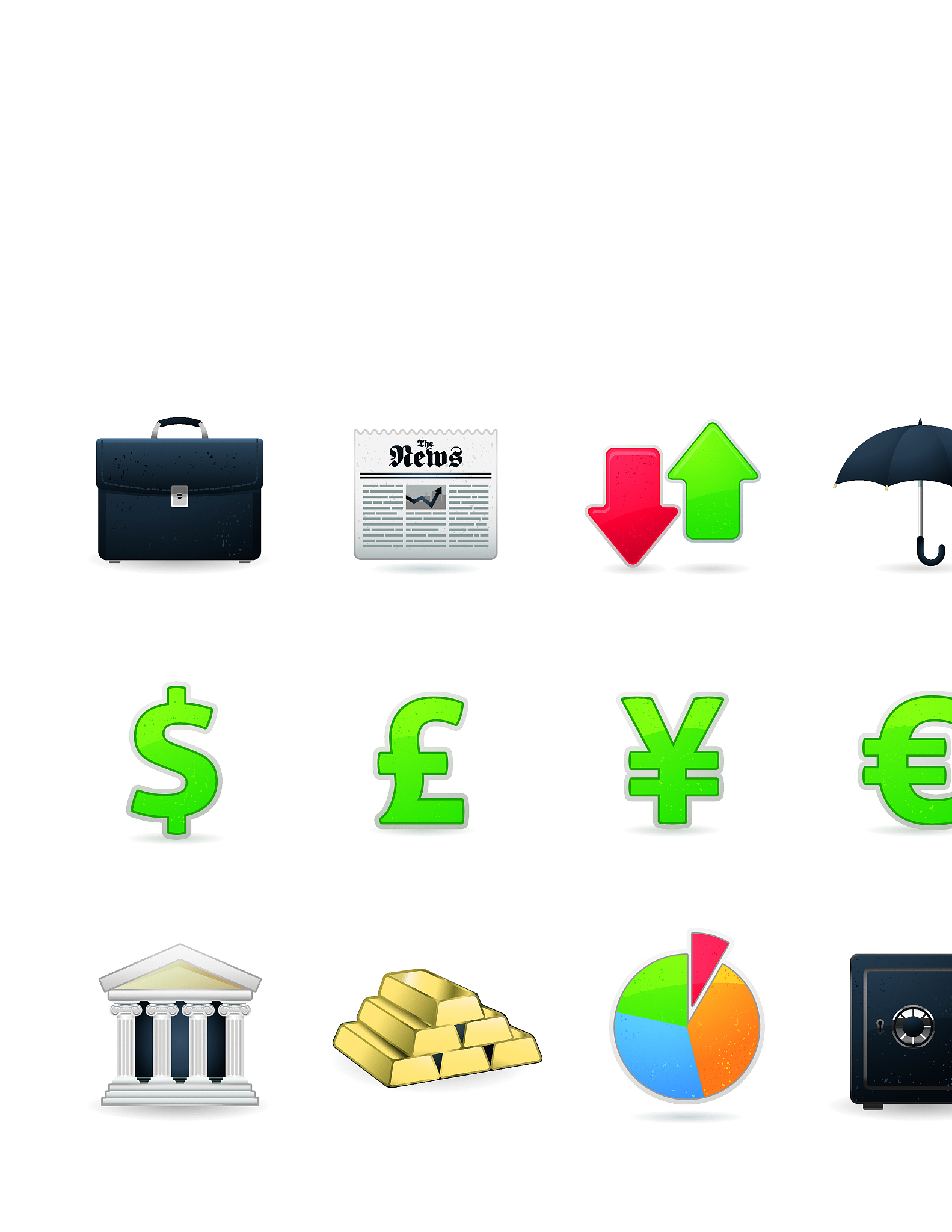 universal icons | set 13 (banking & finance)