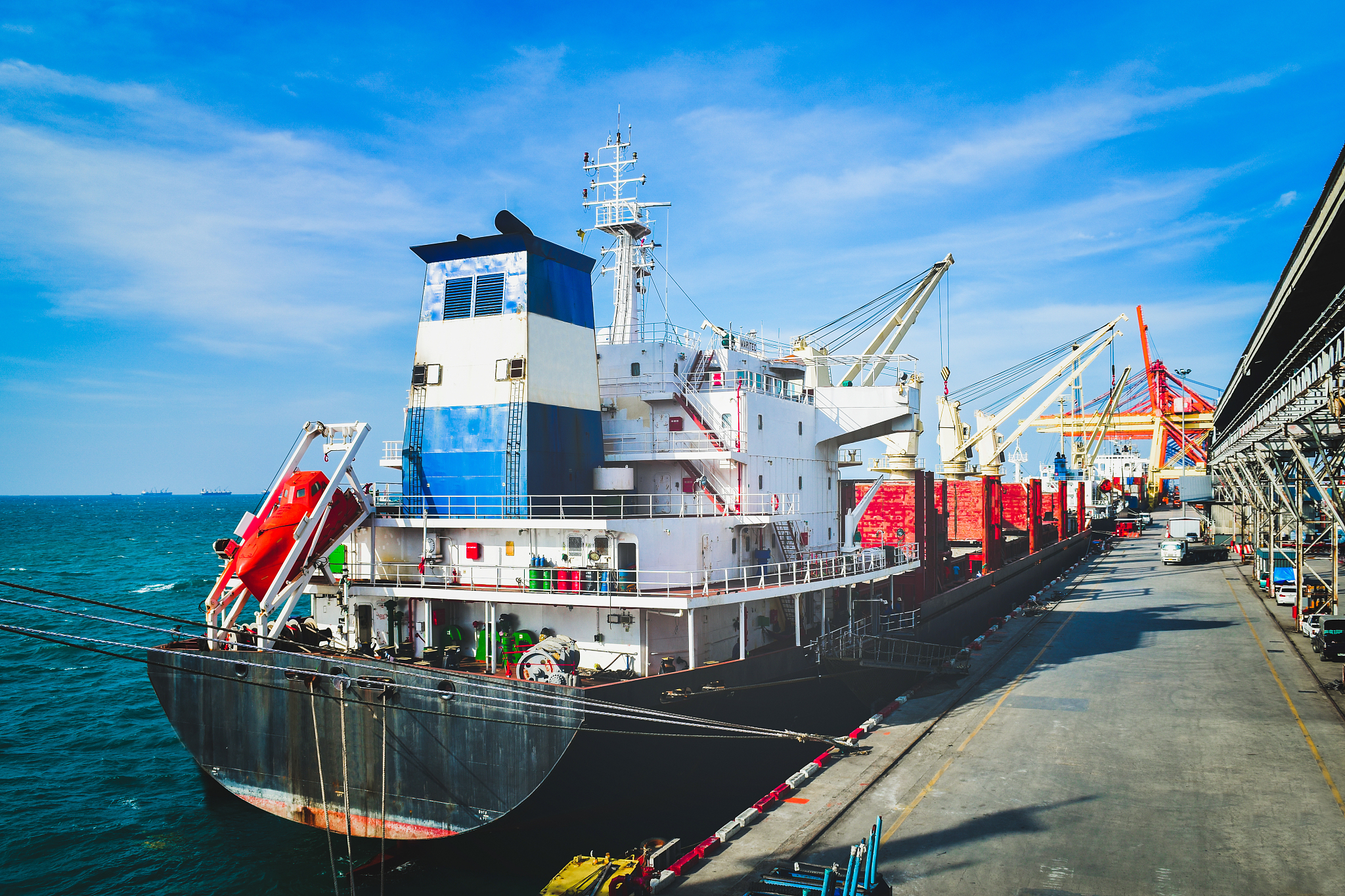 During multi-port loading and unloading operations its crucial for crew members to actively monitor and control the quantity of cargo being loaded and unloaded As the unloading process nears comp